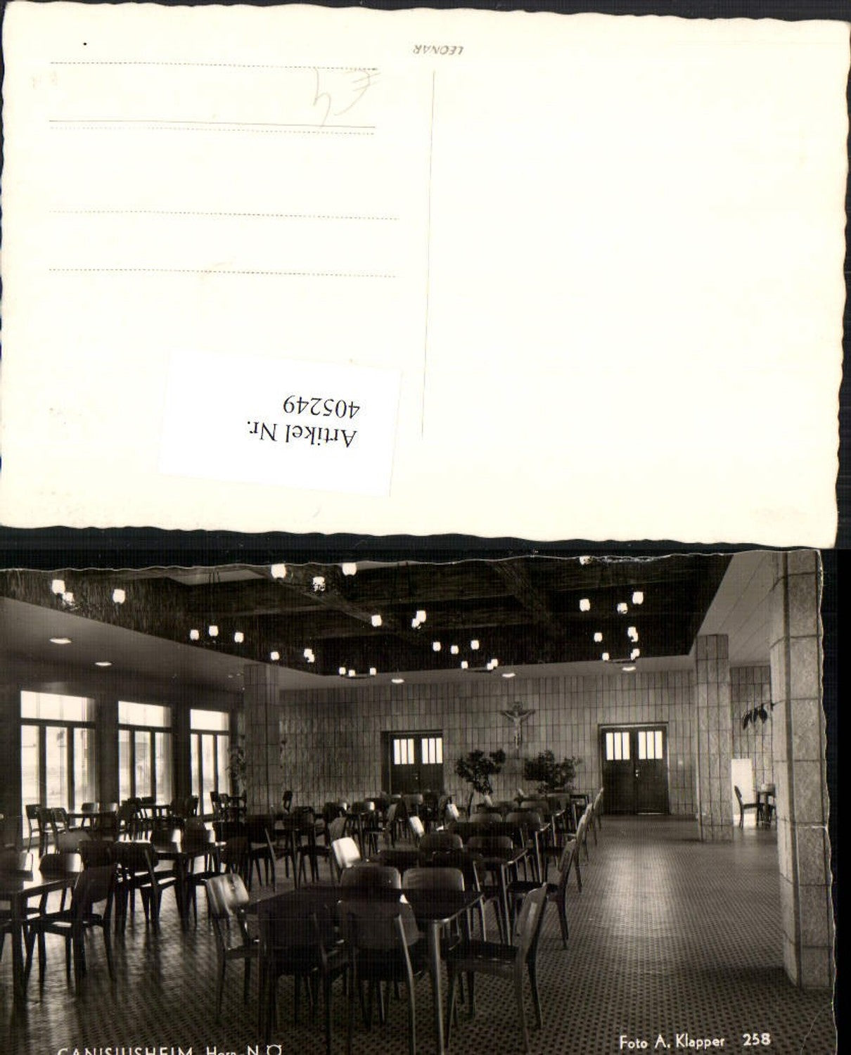 405249,Horn Canisiusheim Speisesaal Innenansicht