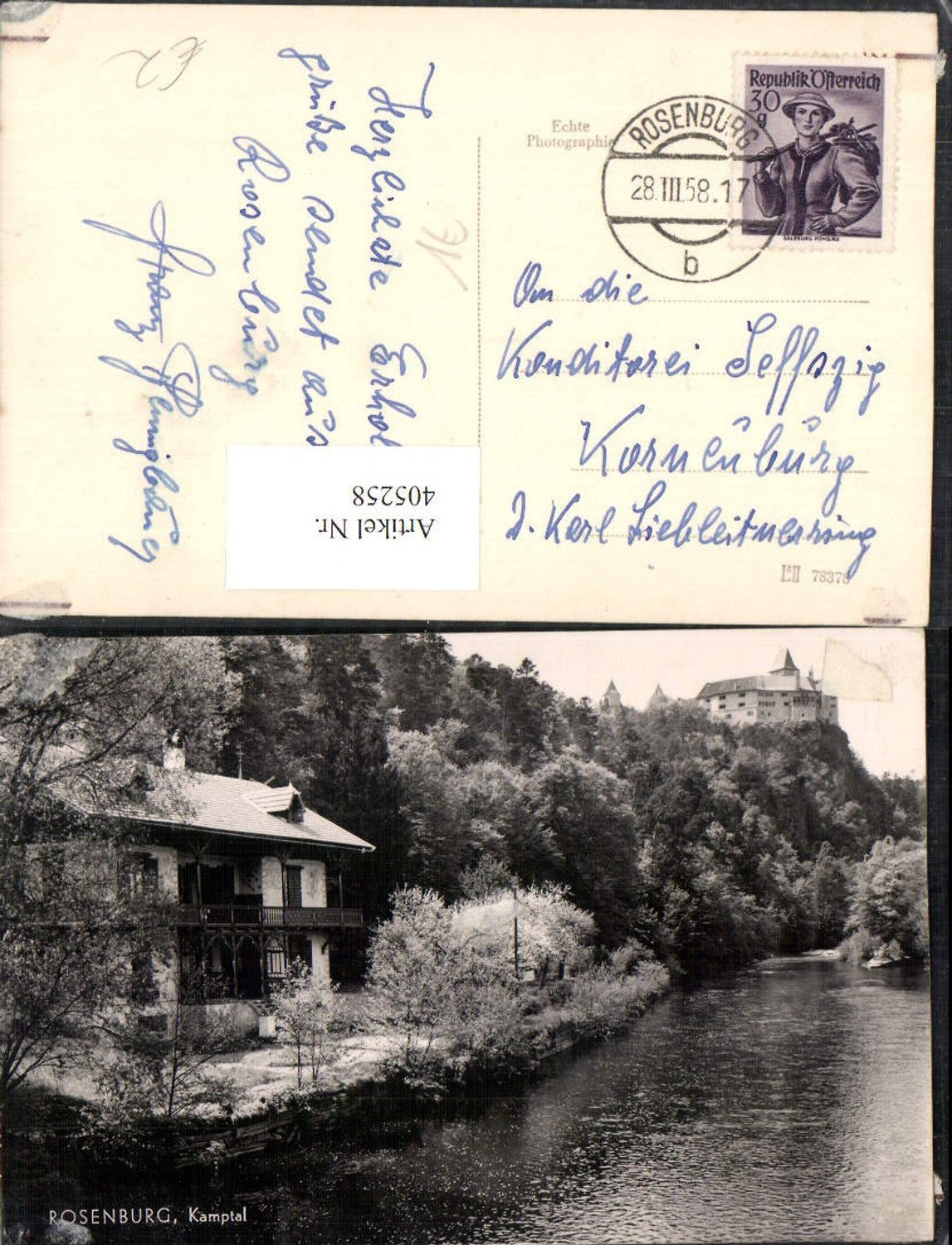 405258,Rosenburg im Kamptal Fluss Schloss