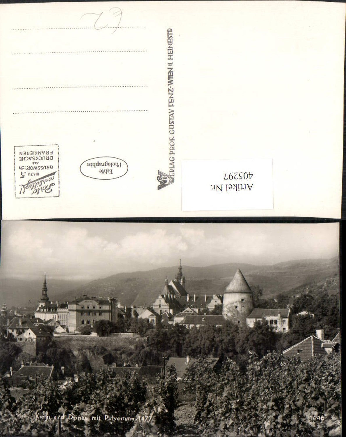 405297,Krems an d. Donau Teilansicht m. Pulverturm
