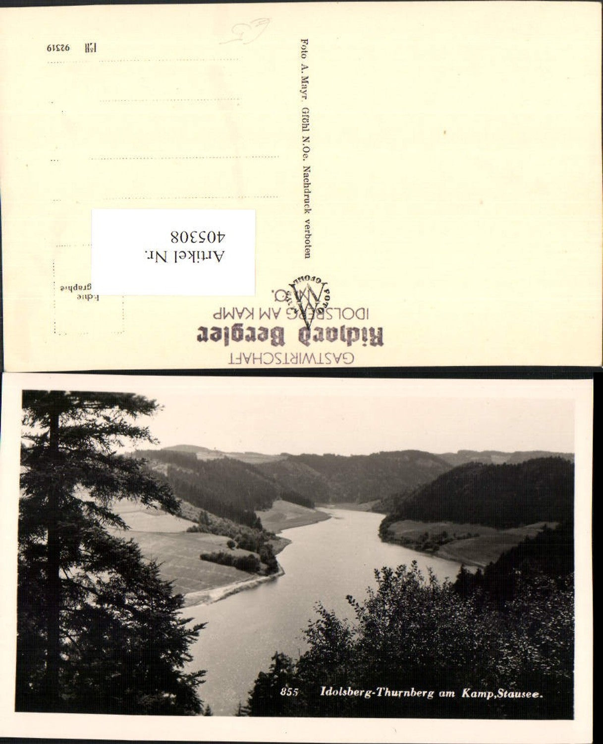 405308,Idolsberg-Thurnberg am Kamp Stausee