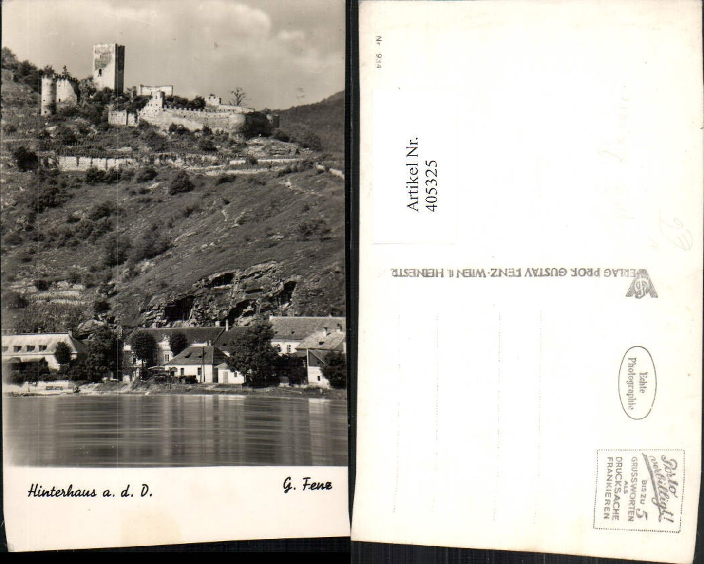 405325,Spitz an d. Donau Ruine Hinterhaus