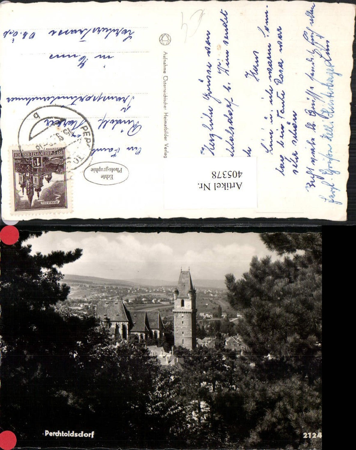 405378,Perchtoldsdorf Teilansicht Turm Kirche