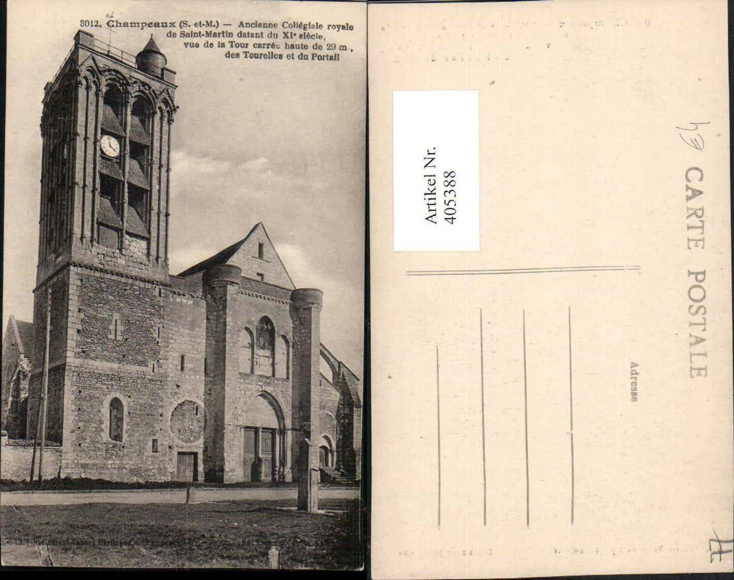 405388,Ile-de-France Seine-et-Marne Champeaux Collegiale royale de Saint-Martin Kirche