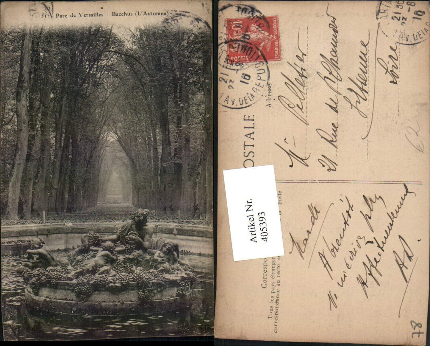 405393,Ile-de-France Yvelines Parc de Versailles Bacchus Park Brunnen