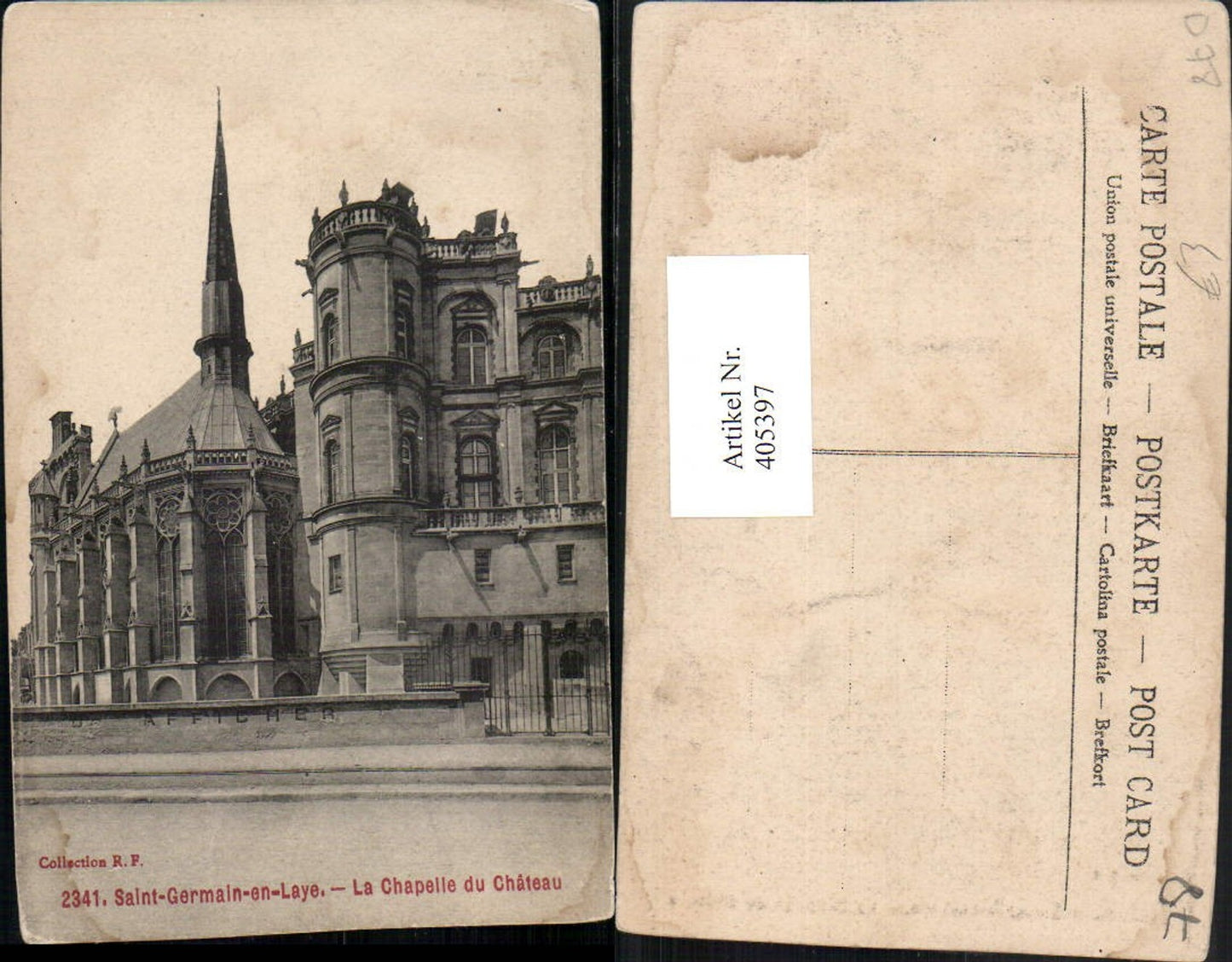 405397,Ile-de-France Yvelines Saint-Germain-en-Laye La Chapelle du Chateau Schlosskapelle