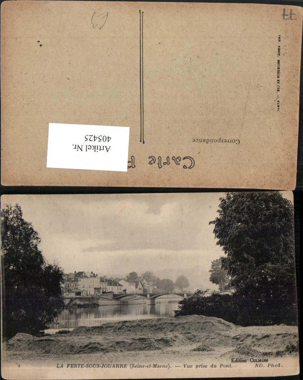 405425,Ile-de-France Seine-et-Marne La Ferte-sous-Jouarre Vue prise du Pont Brücke