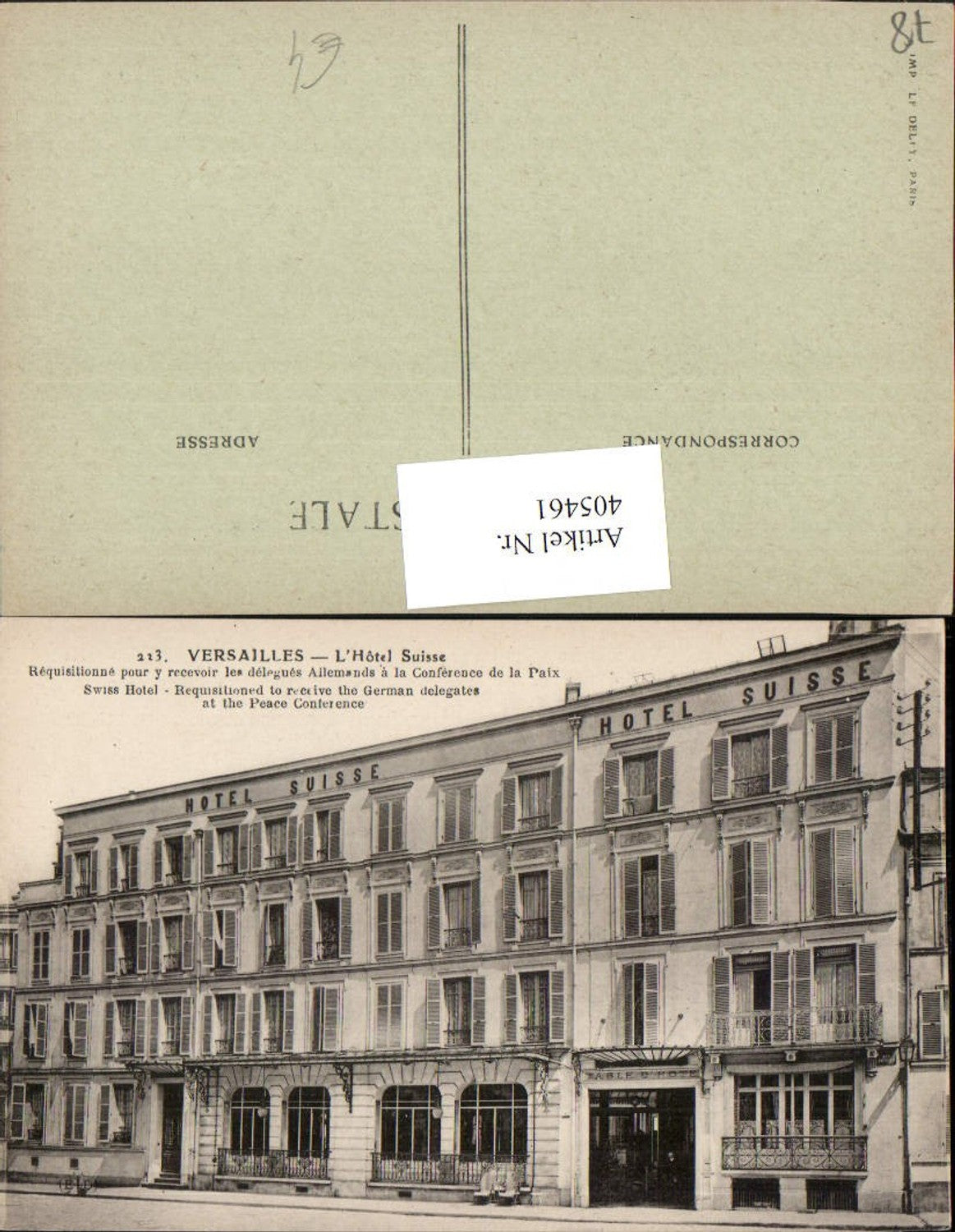 405461,Ile-de-France Yvelines Versailles L'Hotel Suisse Hotel Gebäude
