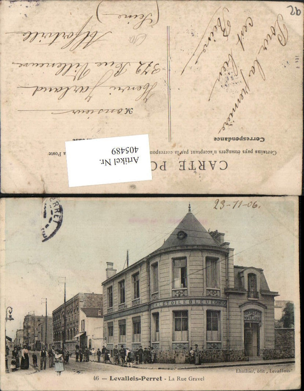 405489,Ile-de-France Hauts-de-Seine Levallois-Perret La Rue Gravel Gebäude