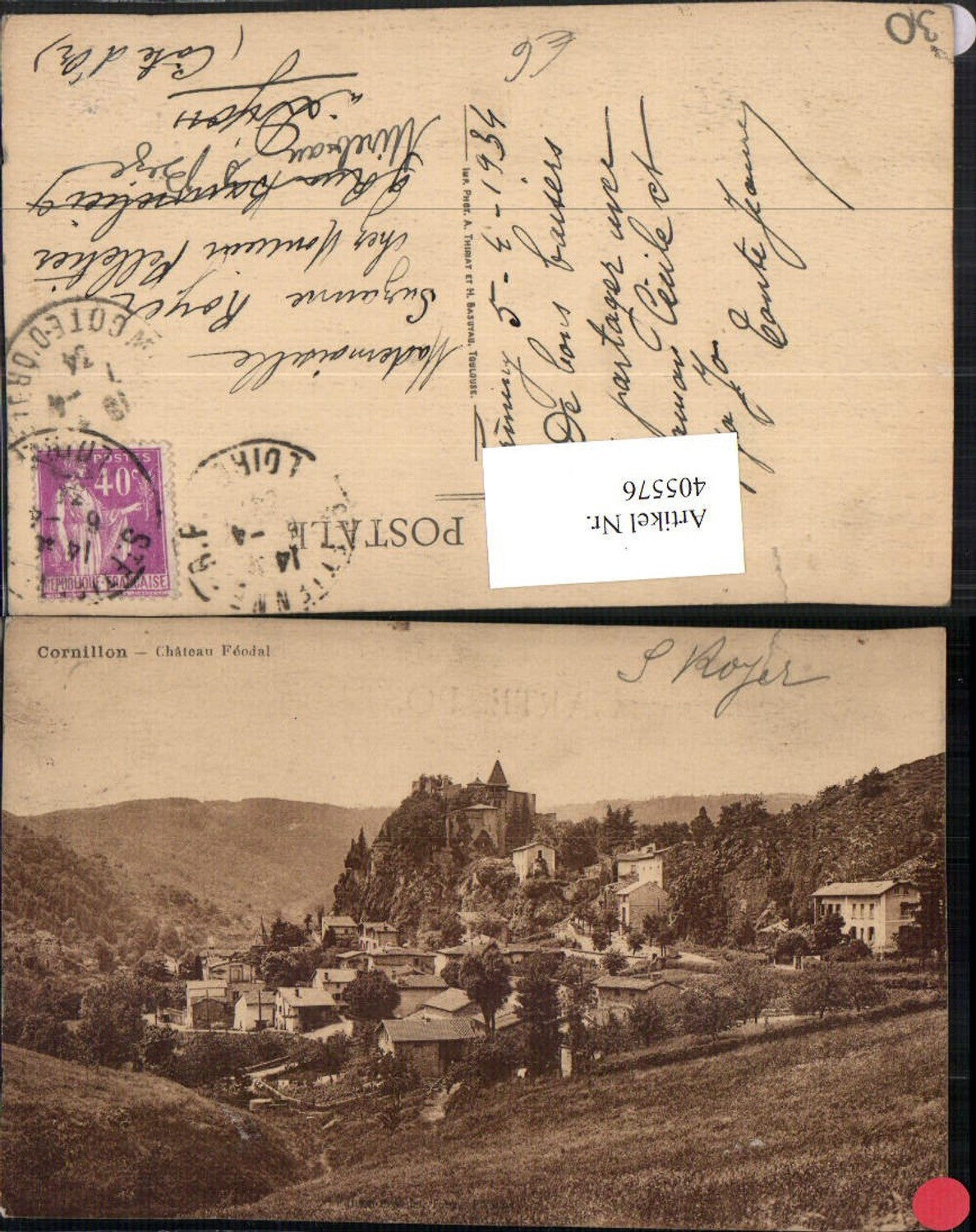 405576,Languedoc-Roussillon Gard Cornillon Chateau Feodal Schloss