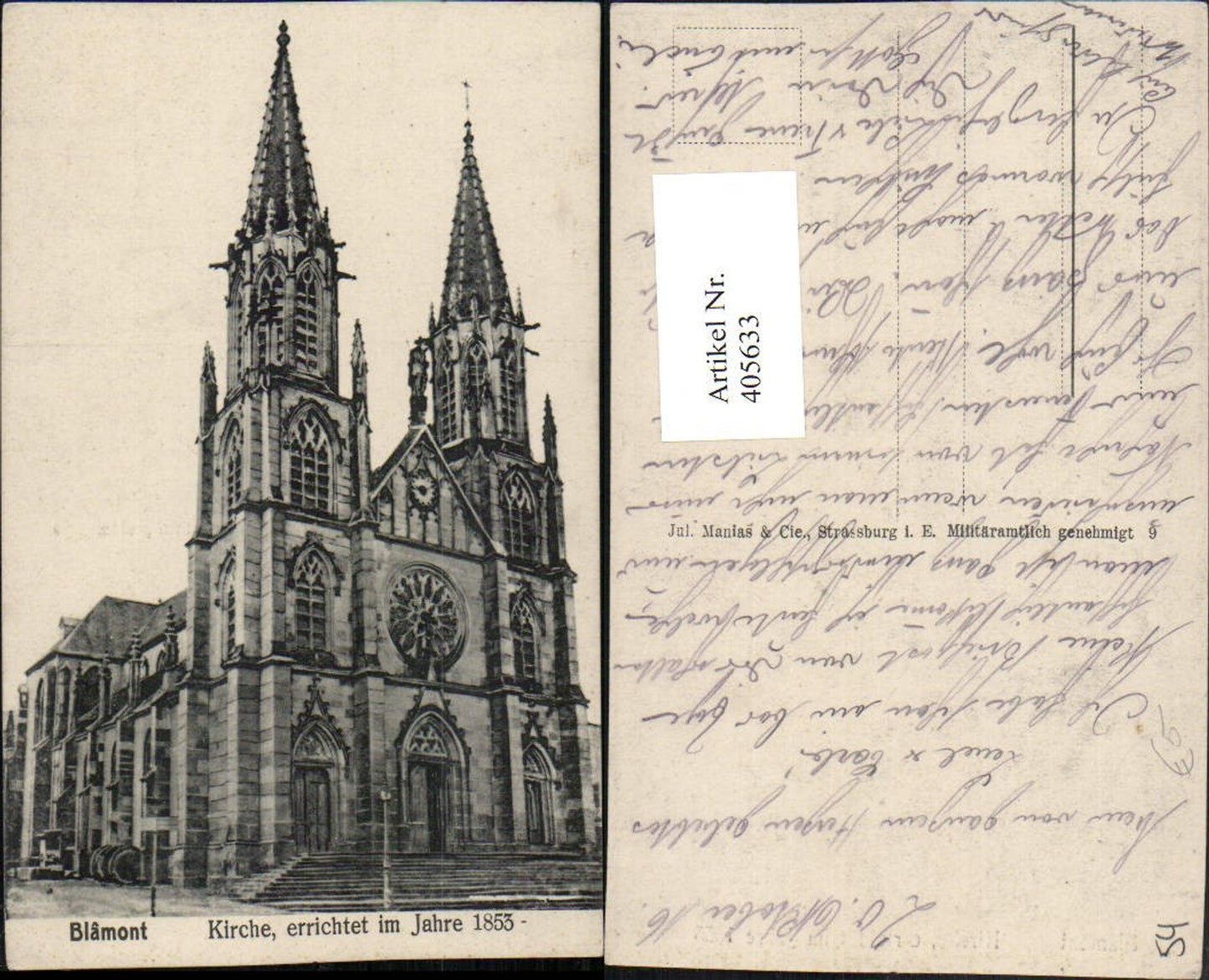 405633,Lothringen Meurthe-et-Moselle Blamont Kirche