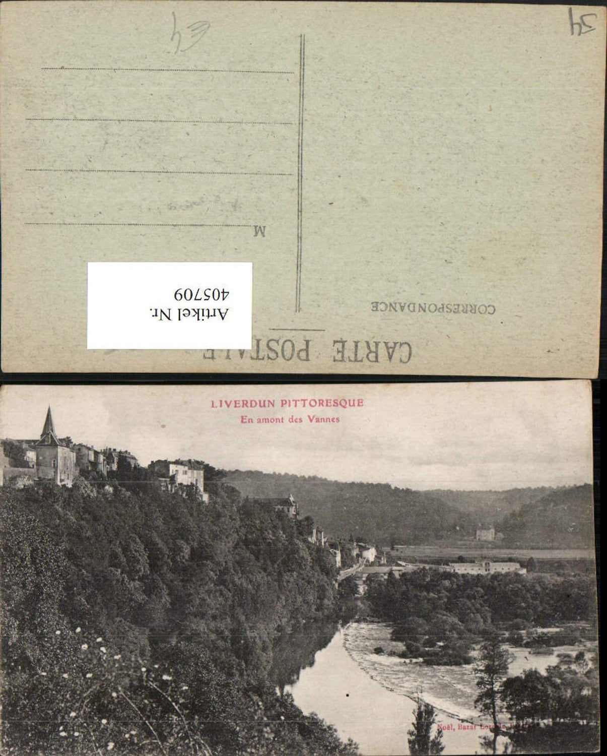 405709,Lothringen Meurthe-et-Moselle Liverdun En amont des Vannes Teilansicht