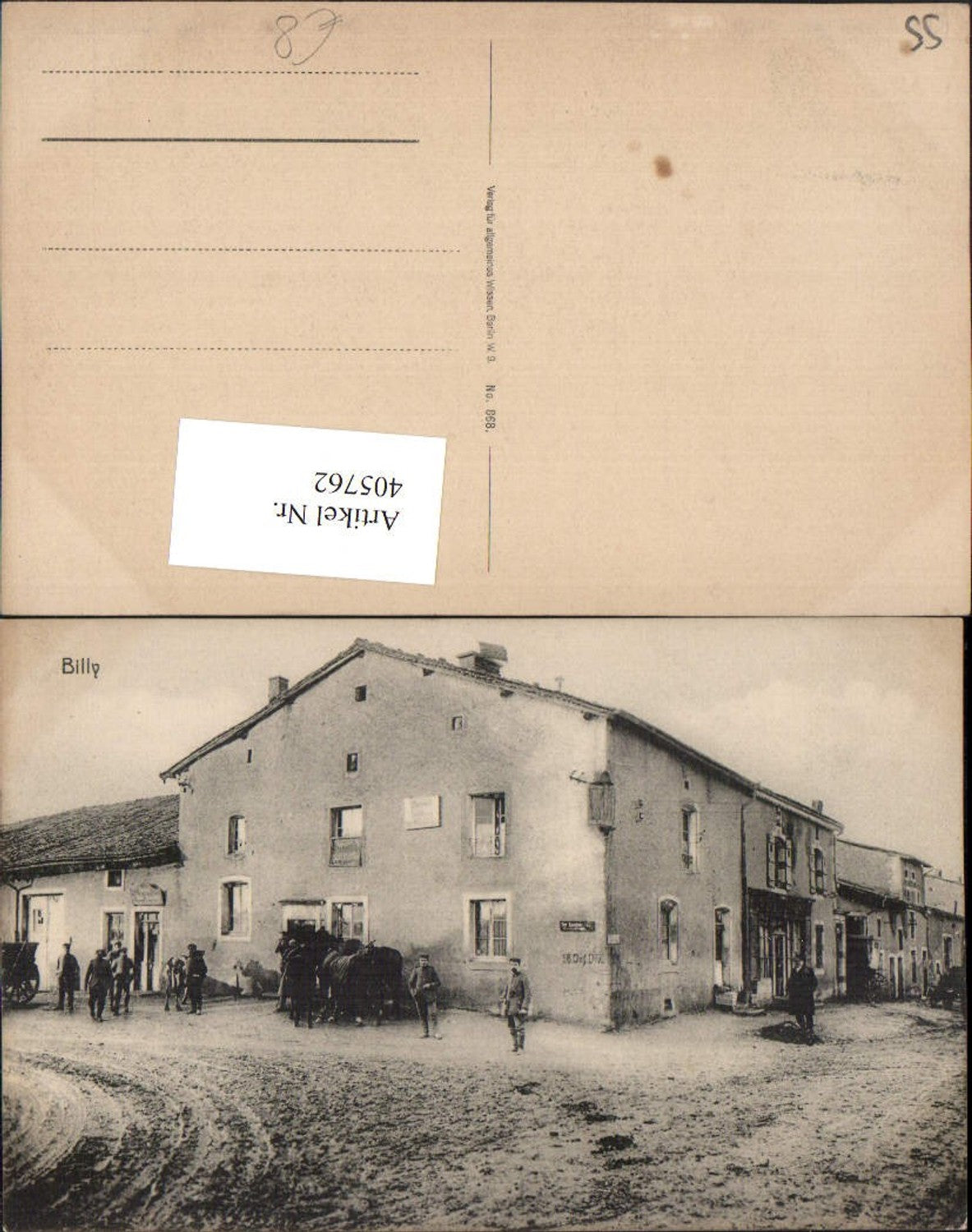 405762,Lothringen Meuse Billy Gebäude
