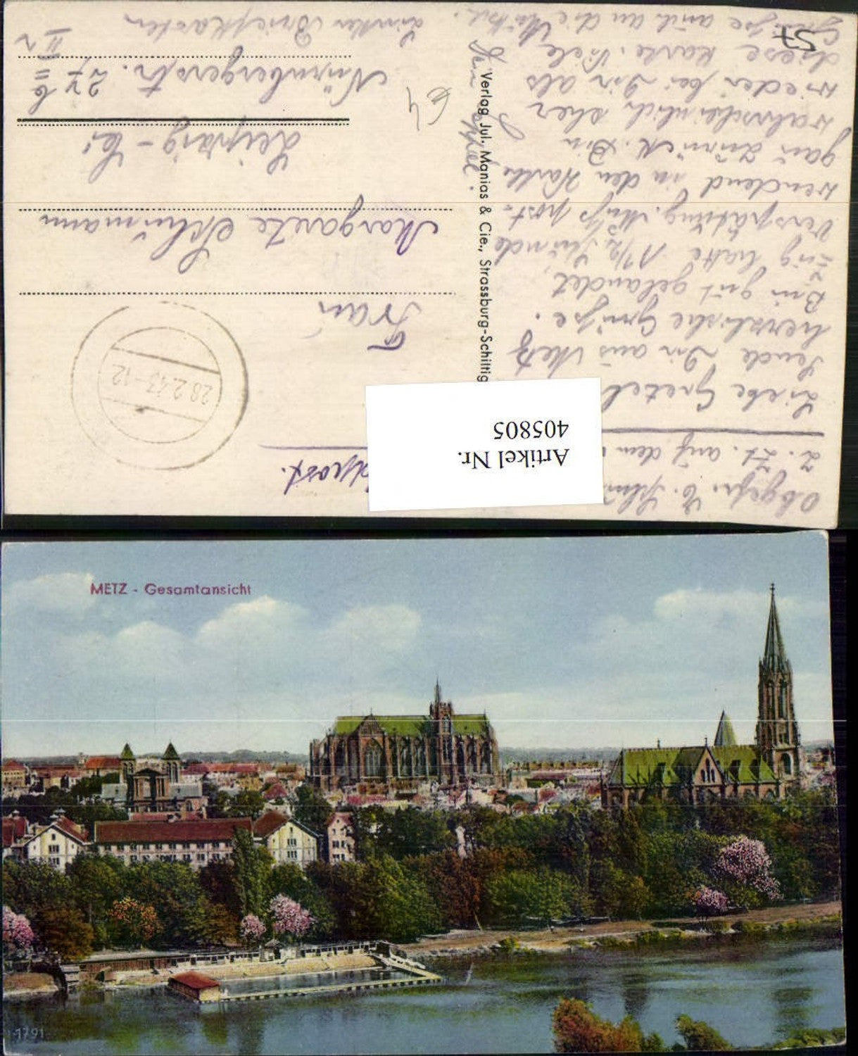 405805,Lothringen Moselle Metz Totale Kirchen
