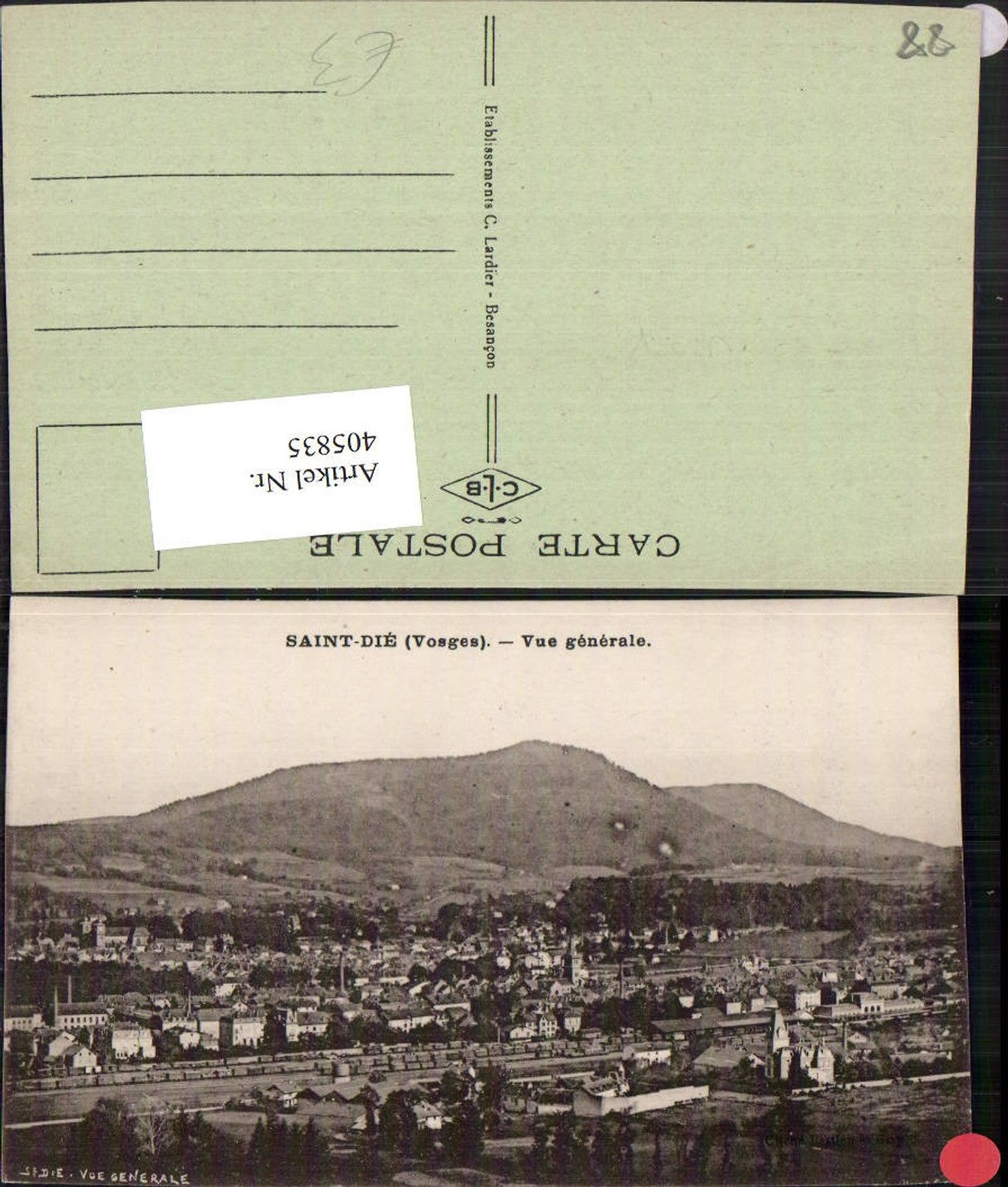 405835,Lothringen Vosges Saint-Die Vue generale Totale