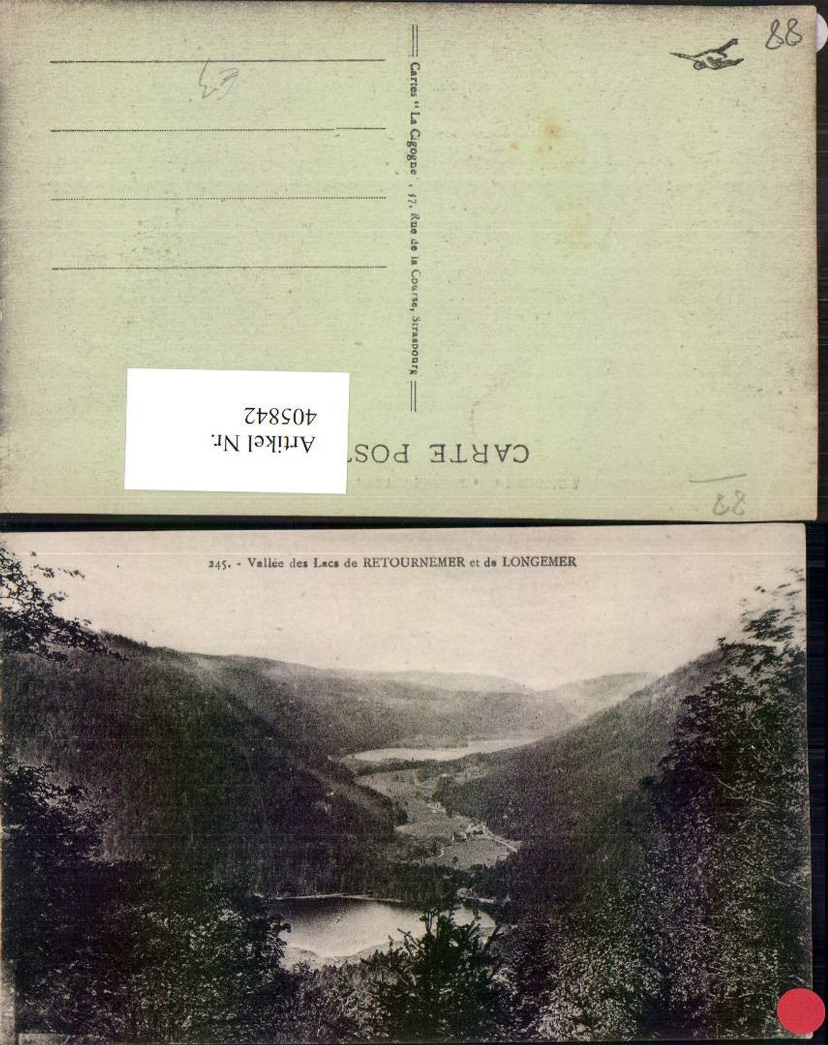 405842,Lothringen Vosges Vallee des Lacs de Retournemer et de Longemer Seen