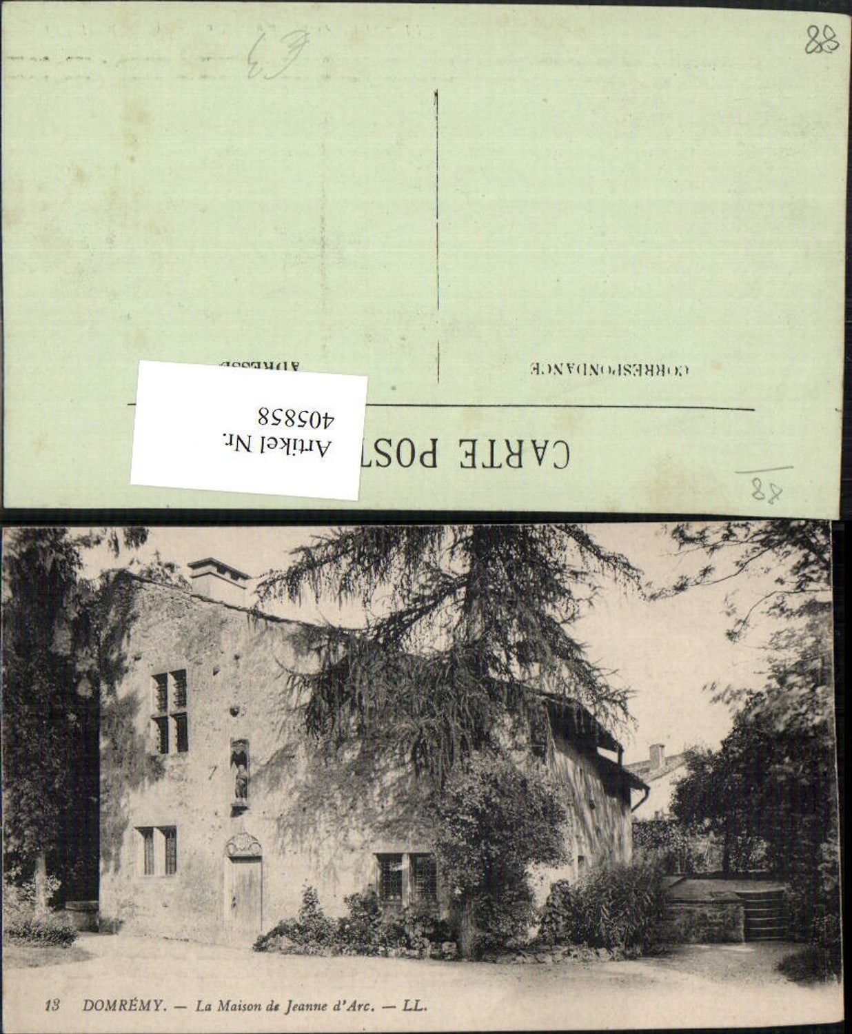 405858,Lothringen Vosges Domremy La Maison du Jeanne d'Arc Haus