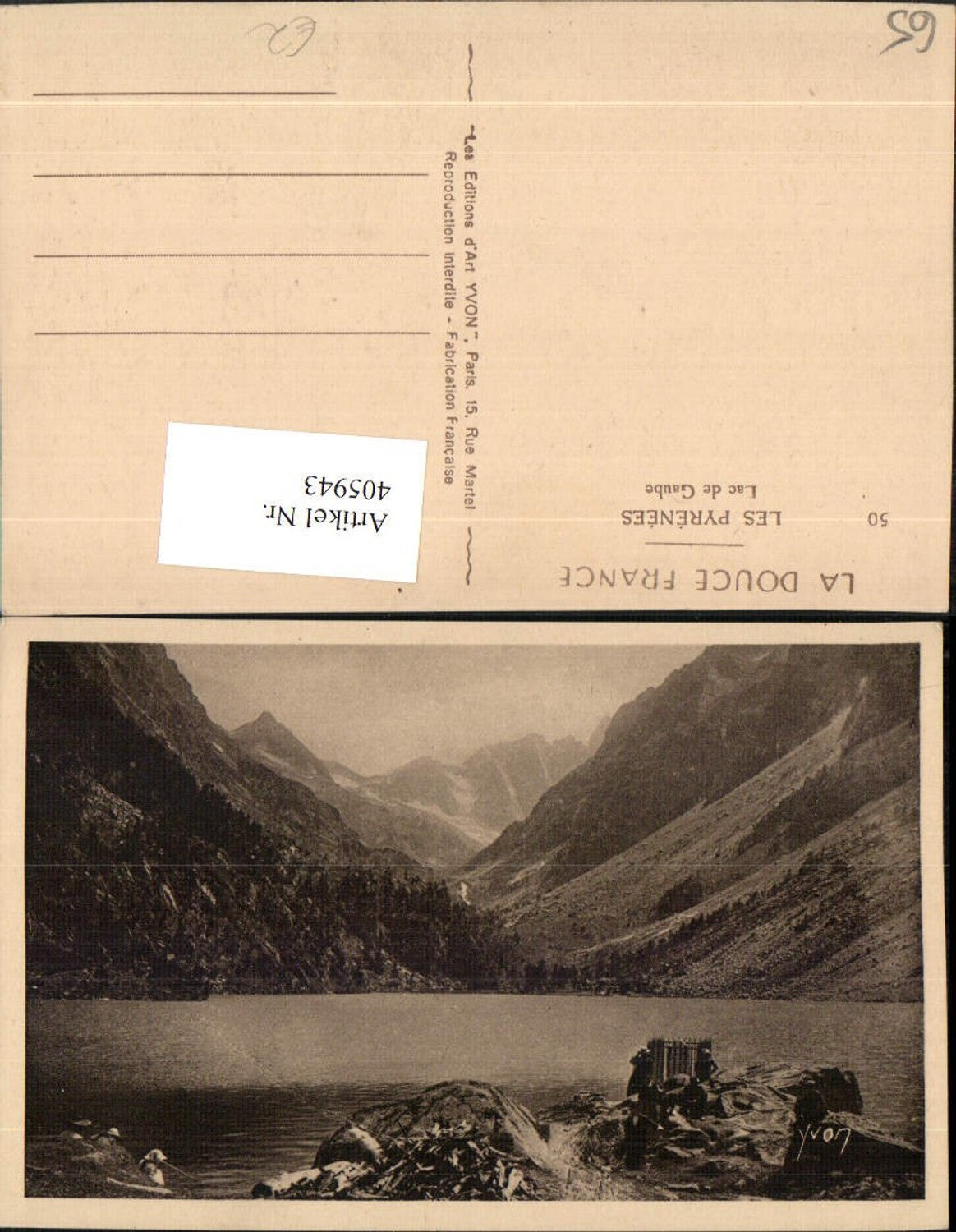 405943,Midi-Pyrenees Hautes-Pyrenees Lac de Gaube See Bergkulisse
