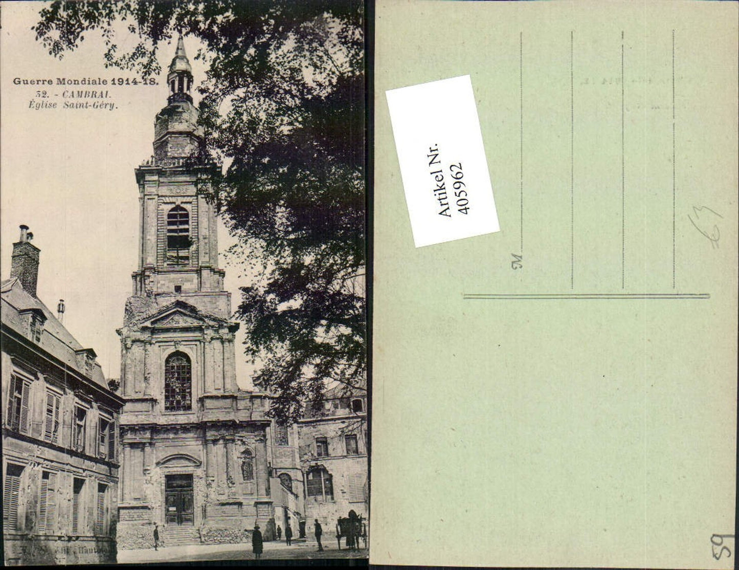 405962,Nord-Pas-de-Calais Nord Cambrai Eglise Saint-Gery Kirche