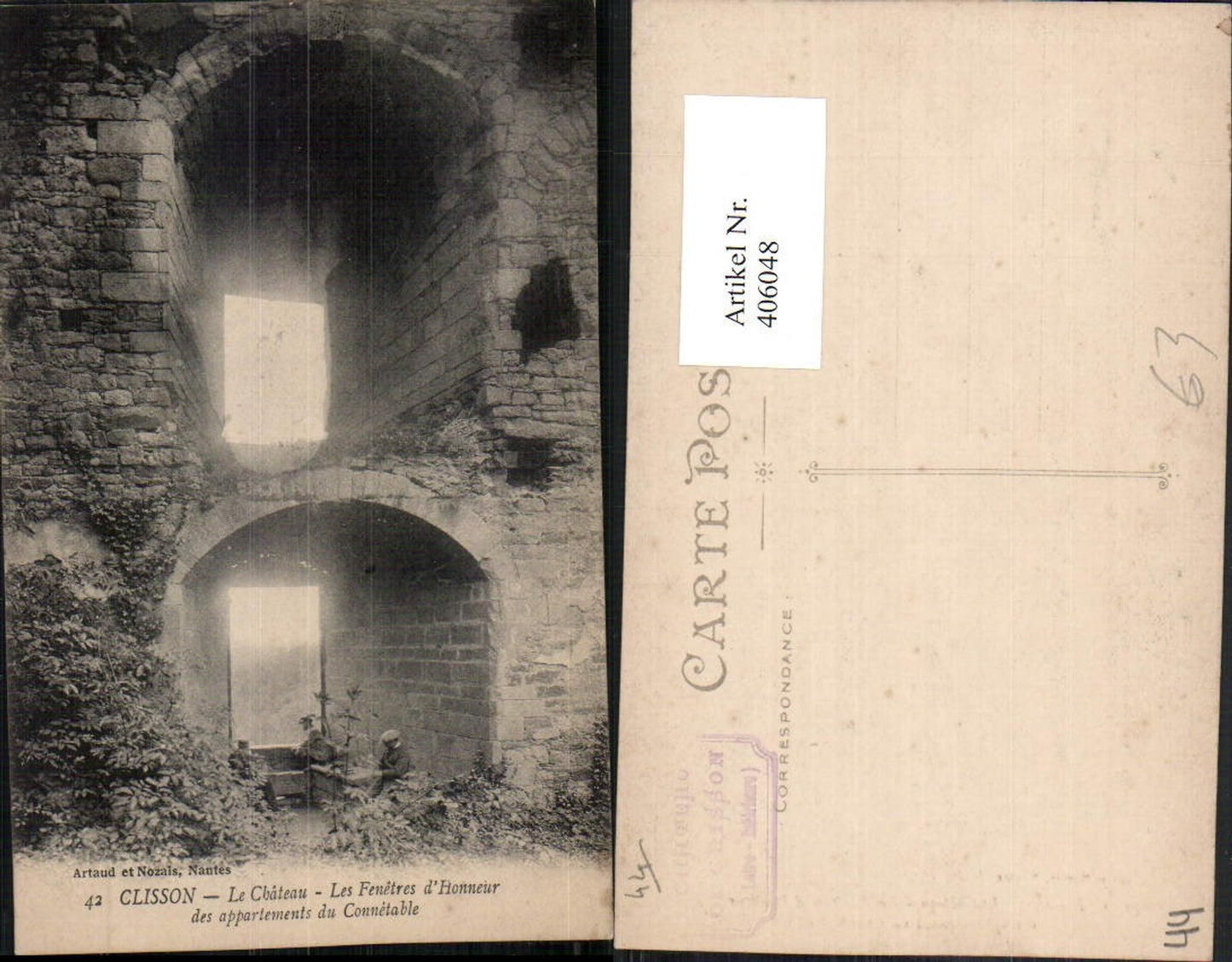 406048,Pays de la Loire Loire-Atlantique Clisson Le Chateau Les Fenetres Fenster