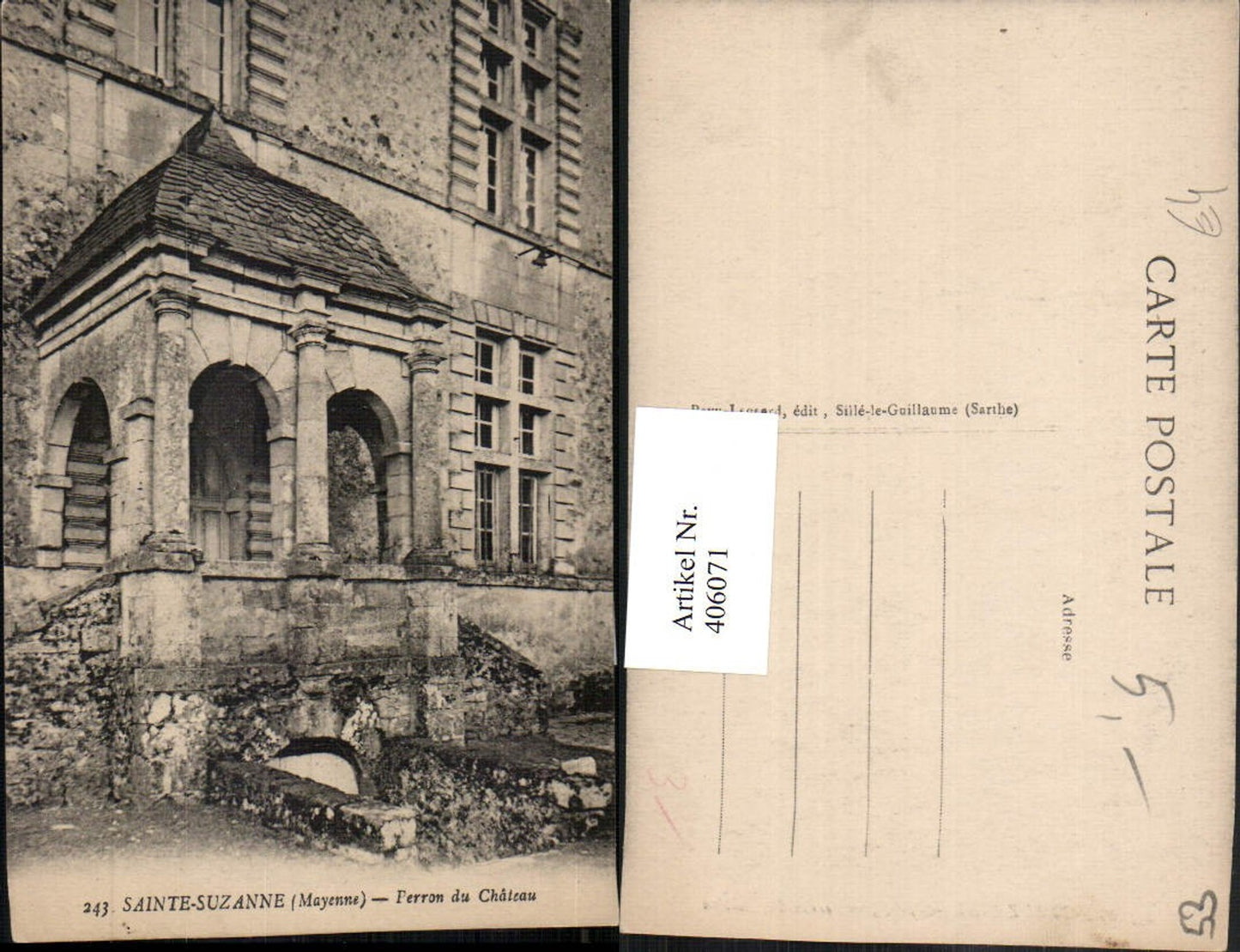 406071,Pays de la Loire Mayenne Sainte-Suzanne Perron du Chateau Schloss