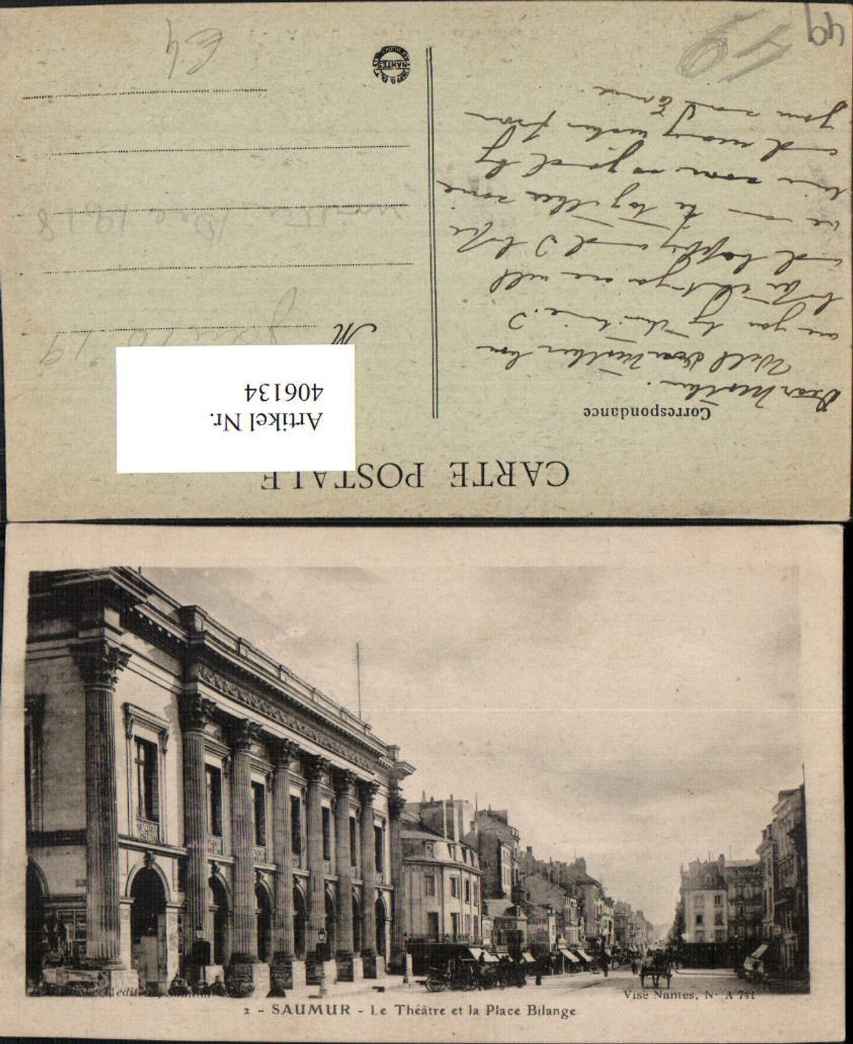 406134,Pays de la Loire Maine-et-Loire Saumur Le Theatre et la Place Bilange Theater