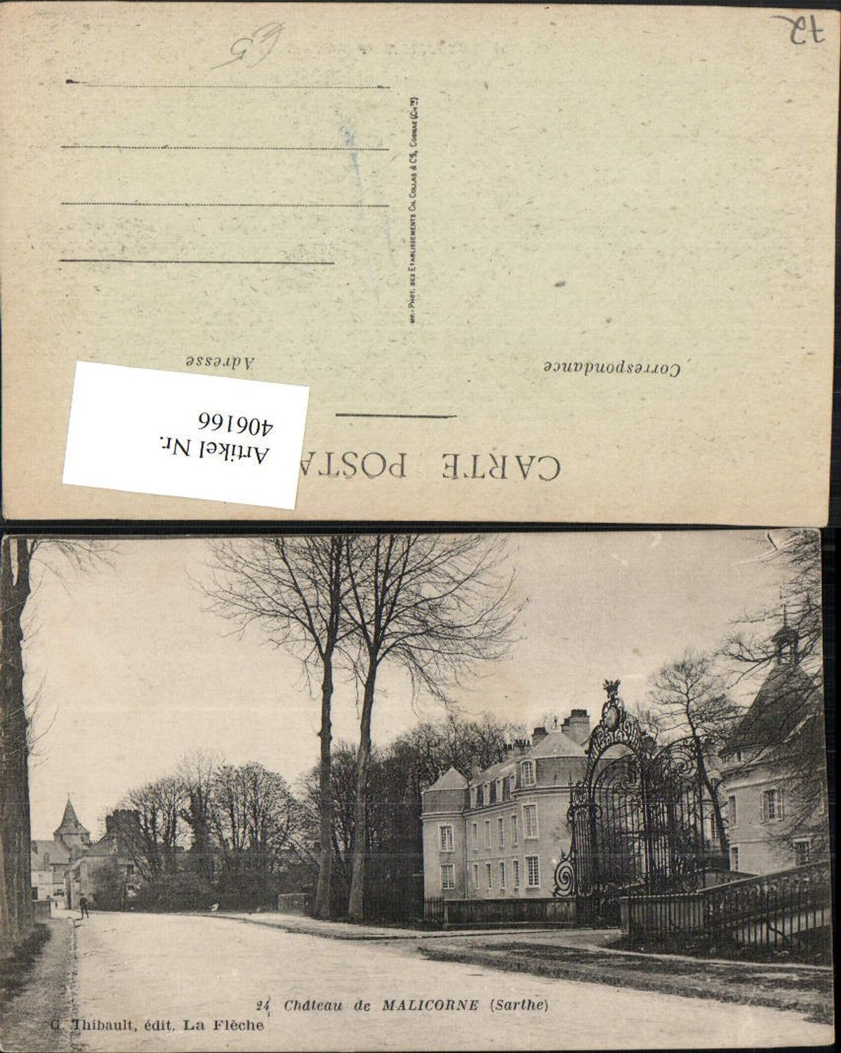 406166,Pays de la Loire Sarthe Chateau de Malicorne Schloss Straßenansicht