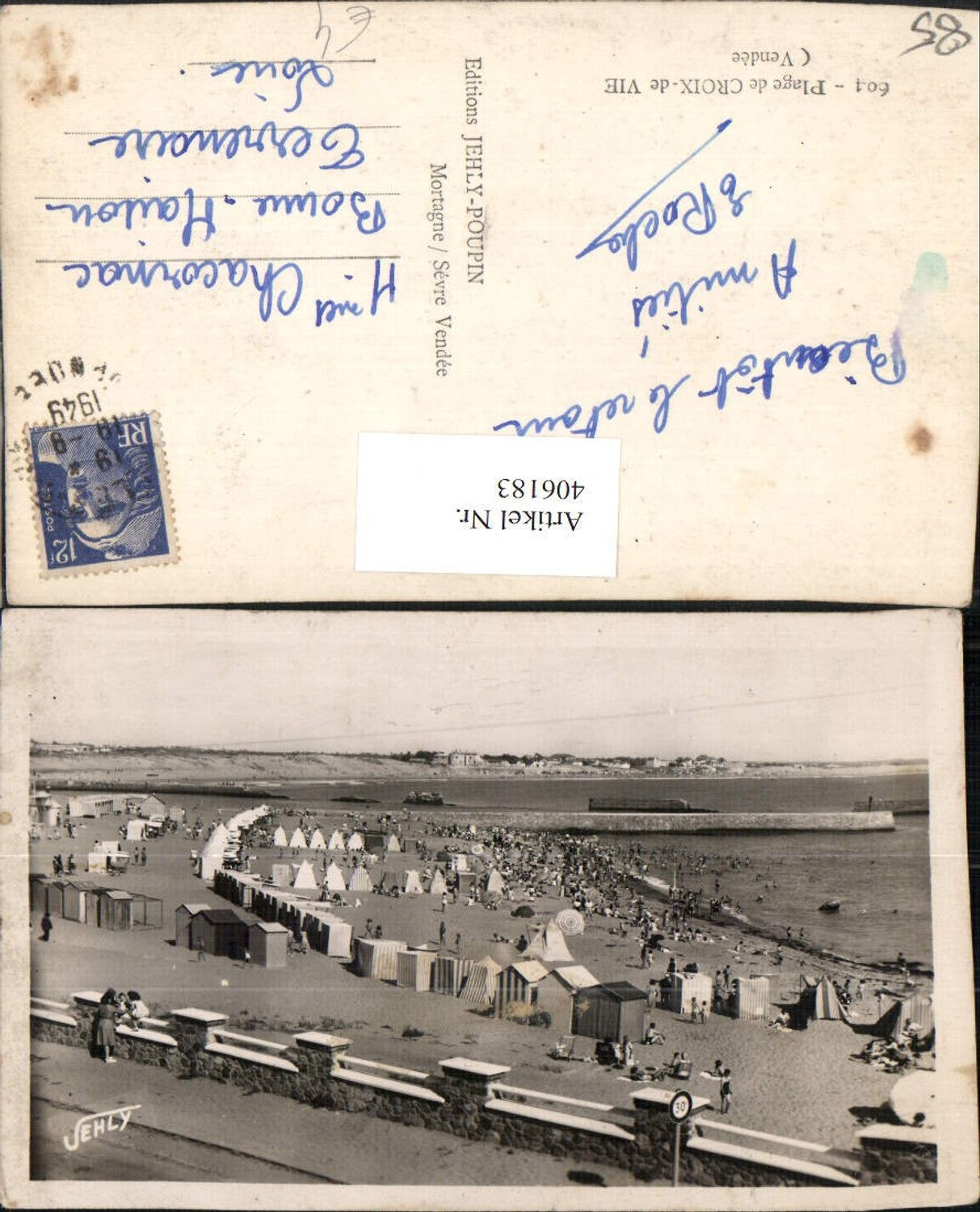 406183,Pays de la Loire Vendee Plage de Croix-de-Vie Strand Strandleben