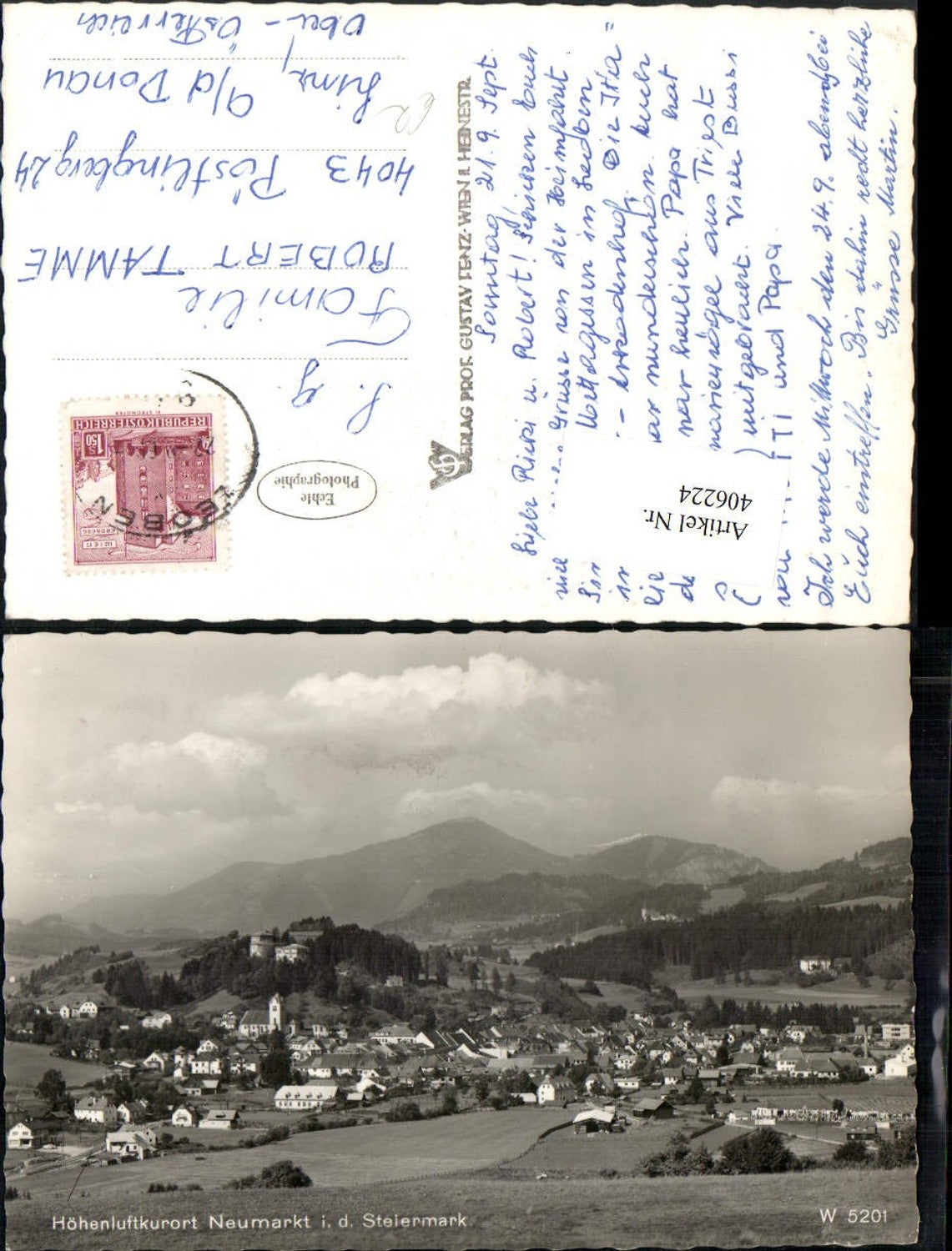 Alte Ansichtskarte – Old Postcard