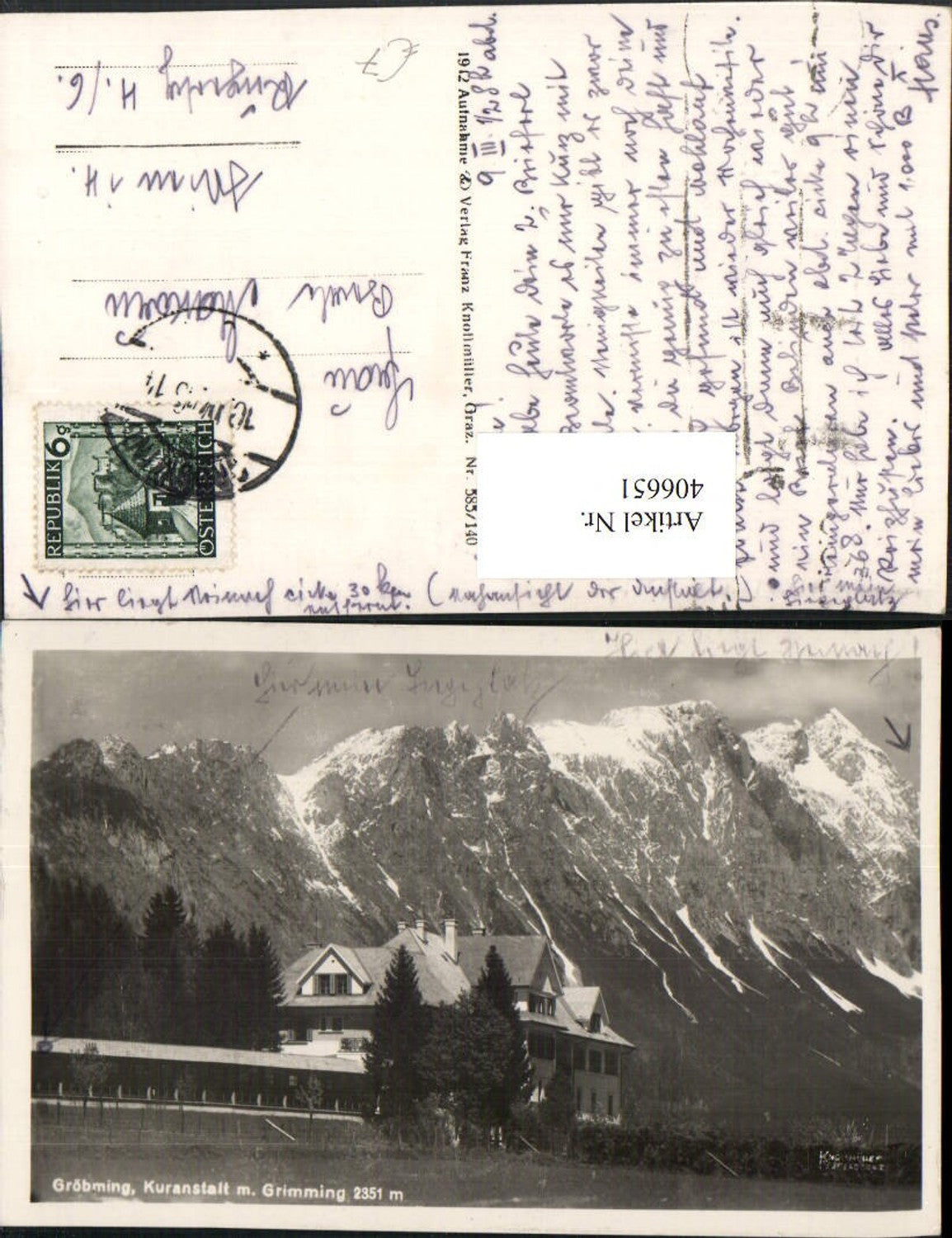 Alte Ansichtskarte – Old Postcard