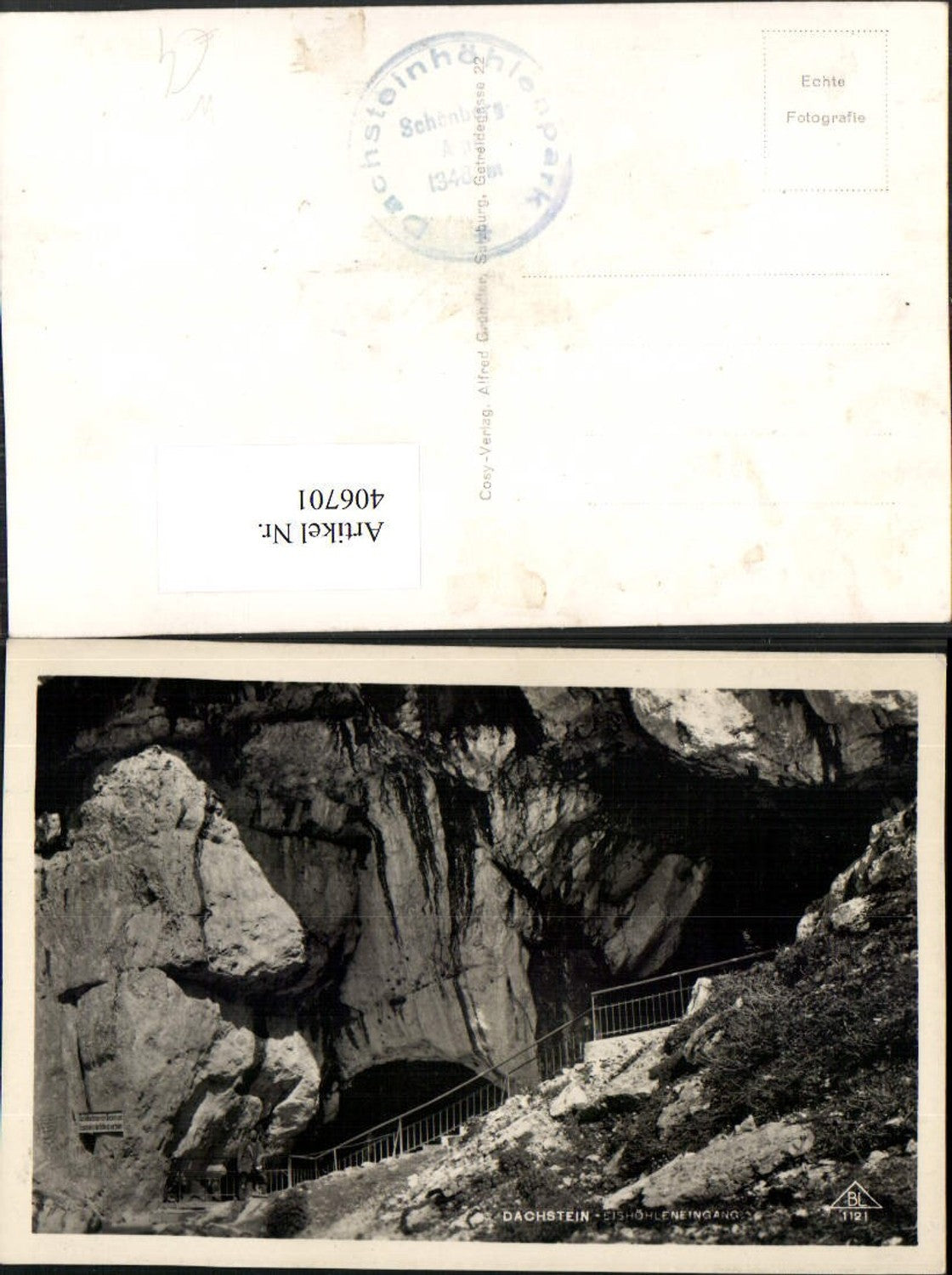 406701,Dachstein Eishöhleneingang b. Obertraun