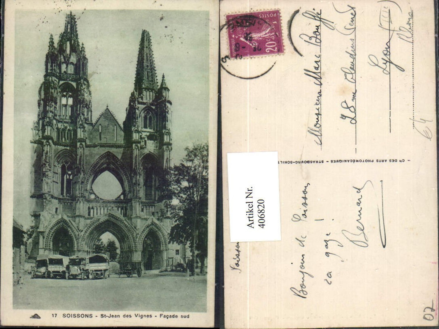 406820,Picardie Aisne Soissons St-Jean des Vignes Kloster