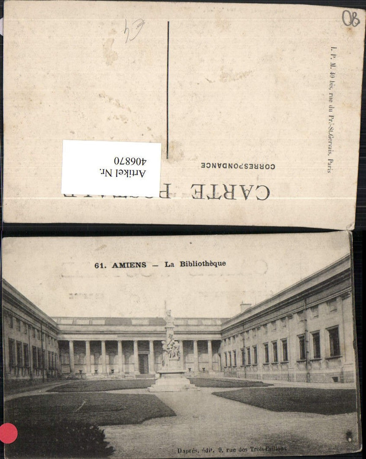 406870,Picardie Somme Amiens La Bibliotheque Bibliothek