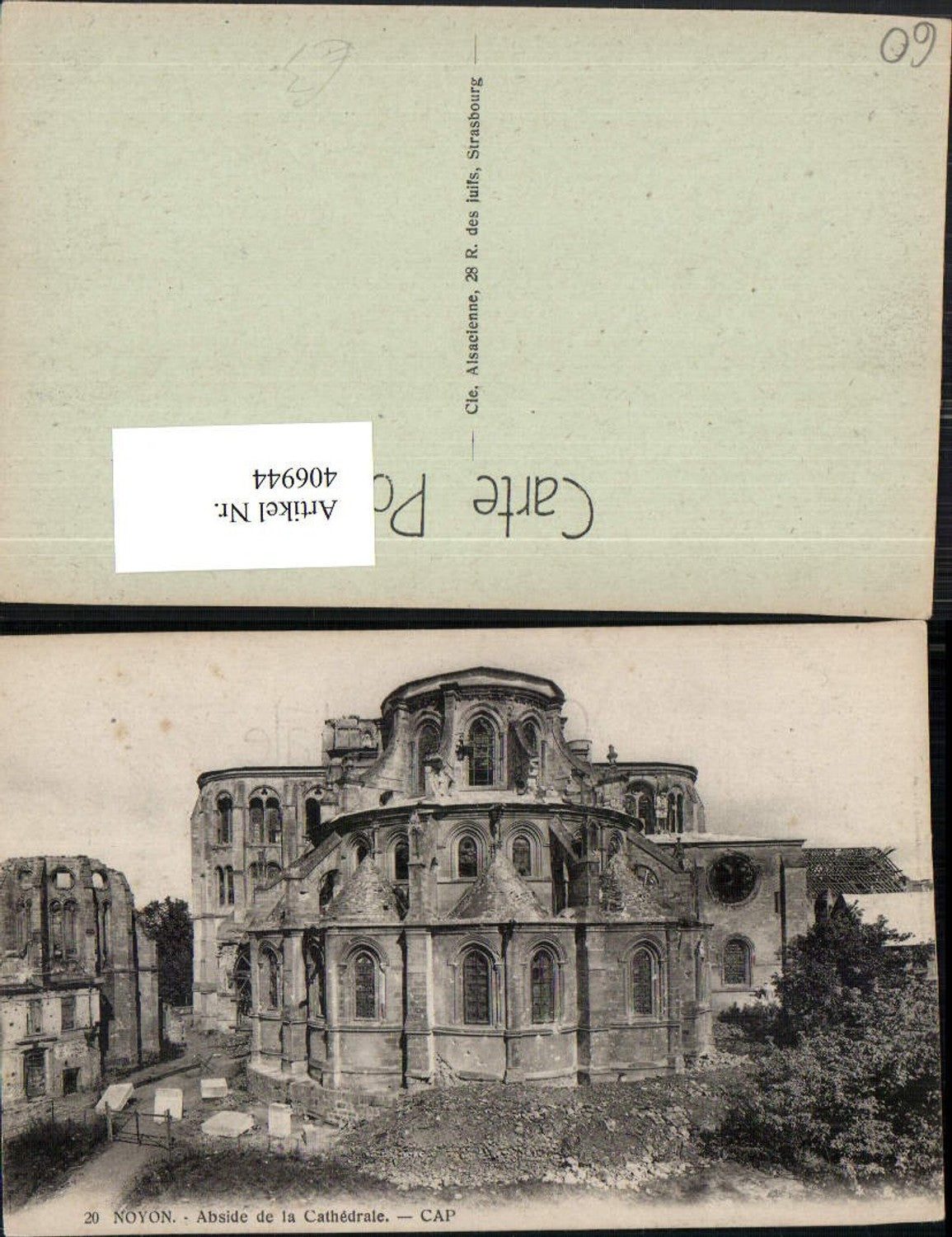 406944,Picardie Oise Noyon La Cathedrale Church