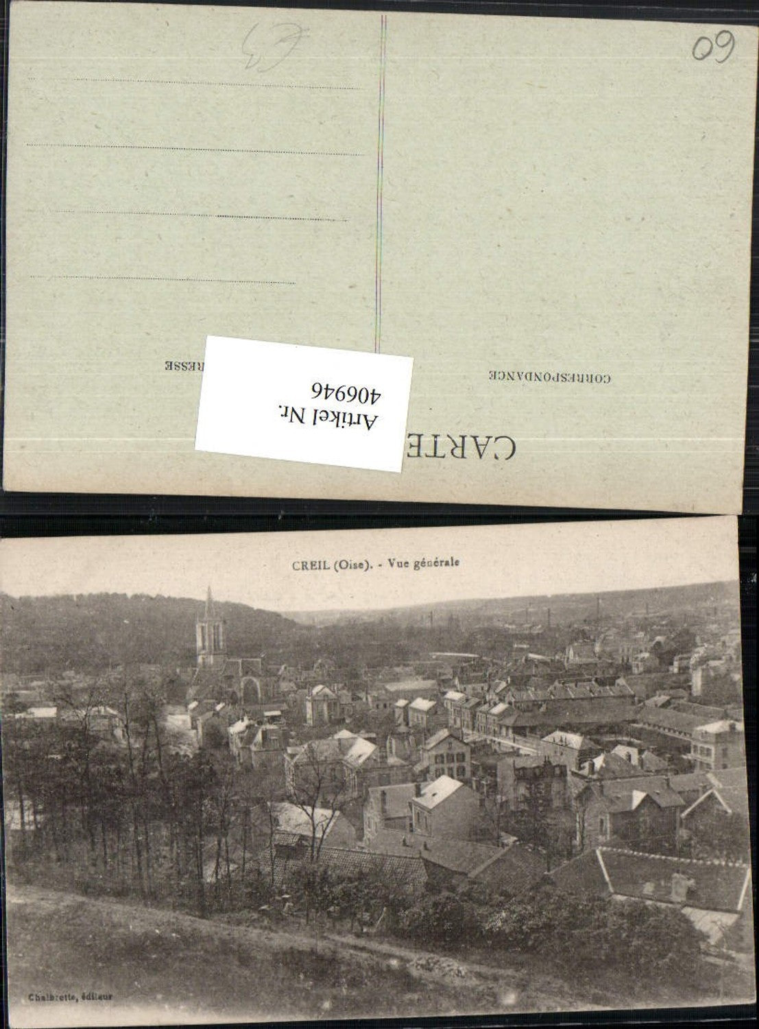 406946,Picardie Oise Creil Vue generale Totale