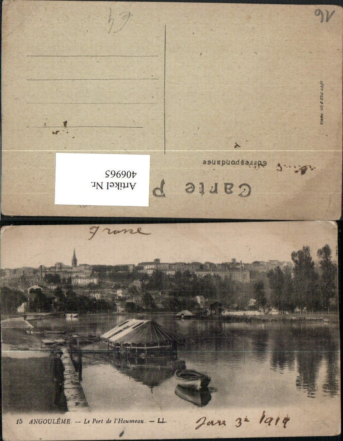 406965,Poitou-Charentes Charente Angouleme Le Port de l'Houmeau Teilansicht