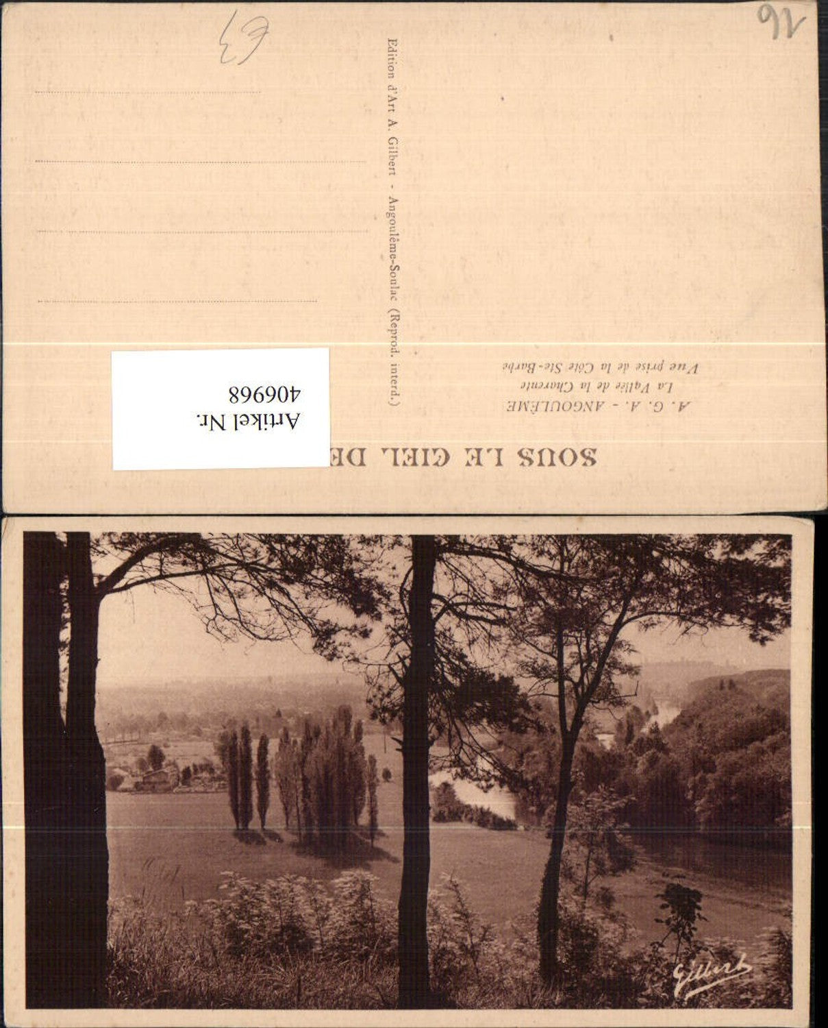 406968,Poitou-Charentes Charente Angouleme La Vallee de la Charente Landschaft