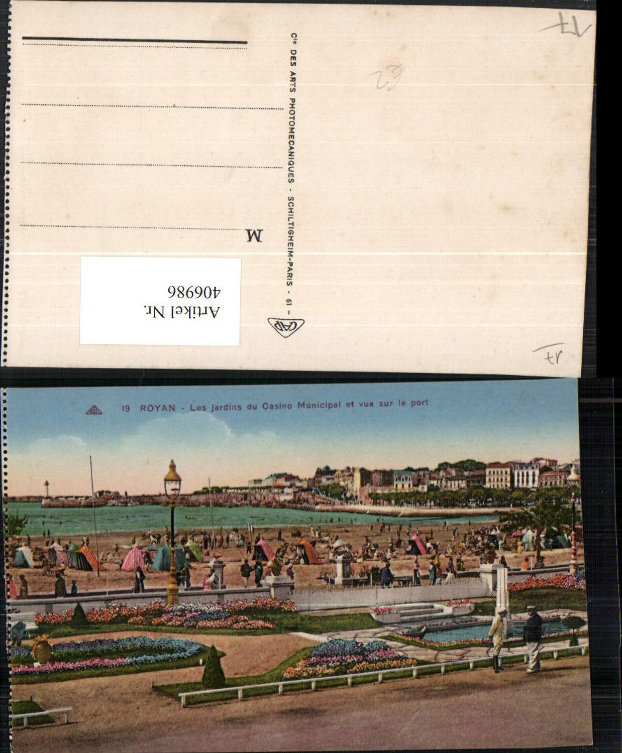 406986,Poitou-Charentes Charente-Maritime Royan Les jardins du Casino Strand
