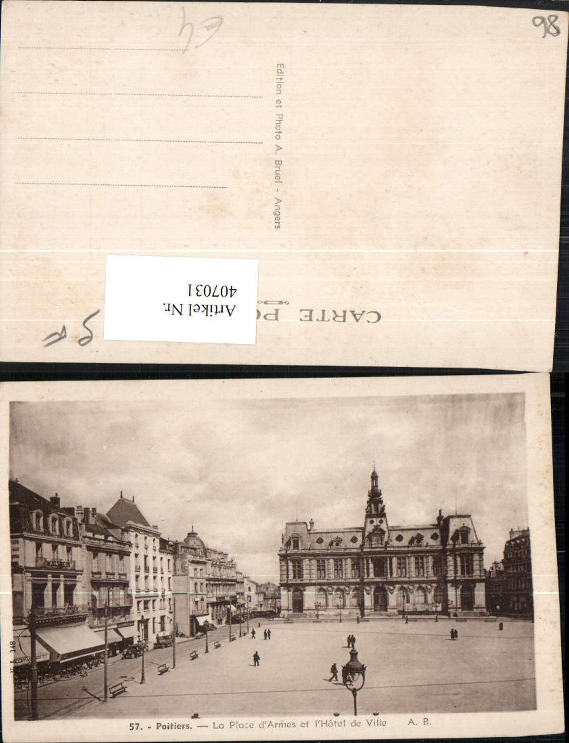 407031,Poitou-Charentes Charente-Maritime Vienne Poitiers Hotel de Ville Rathaus