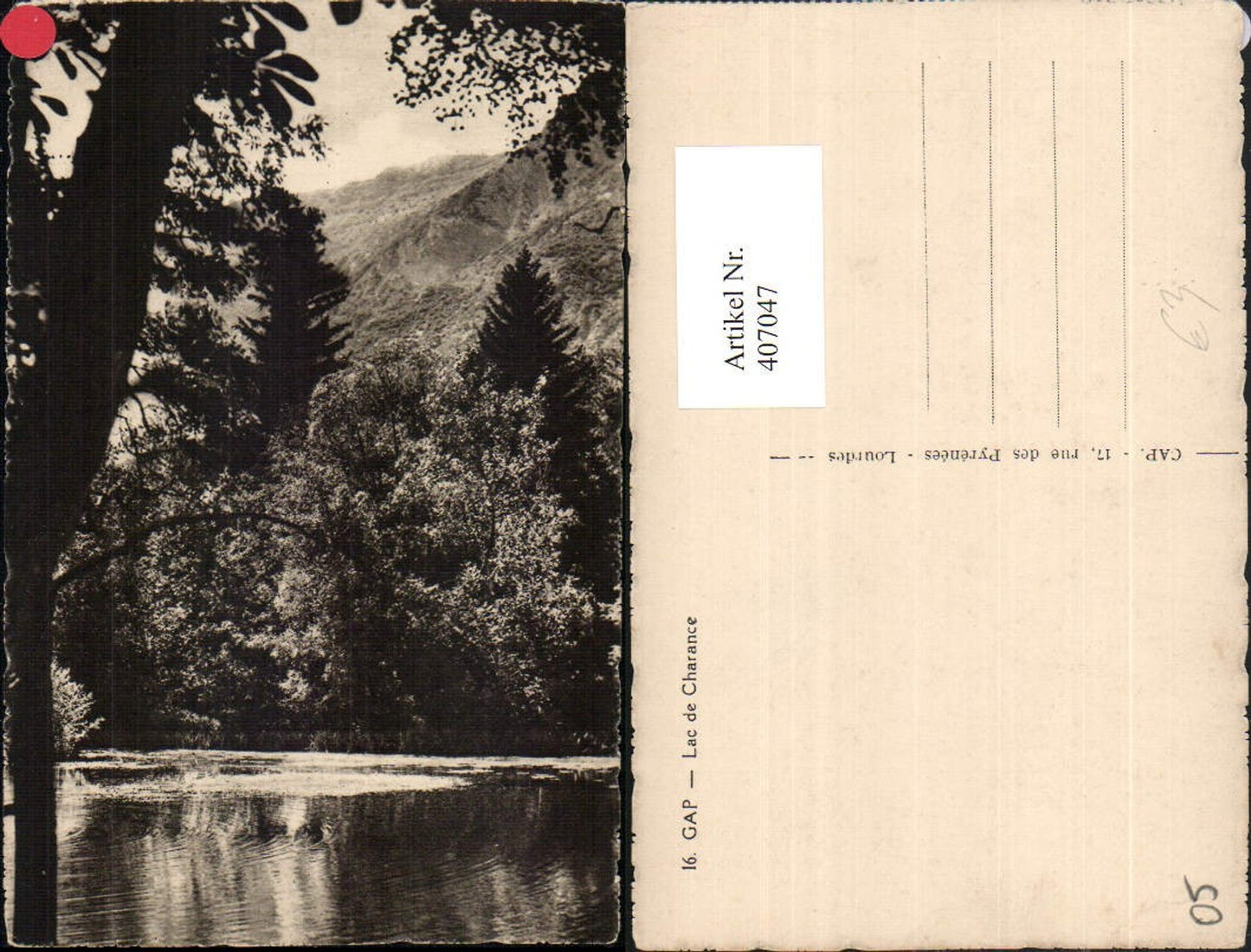 407047,Provence-Alpes-Cote-Azur Hautes-Alpes Gap Lac de Charance See Partie