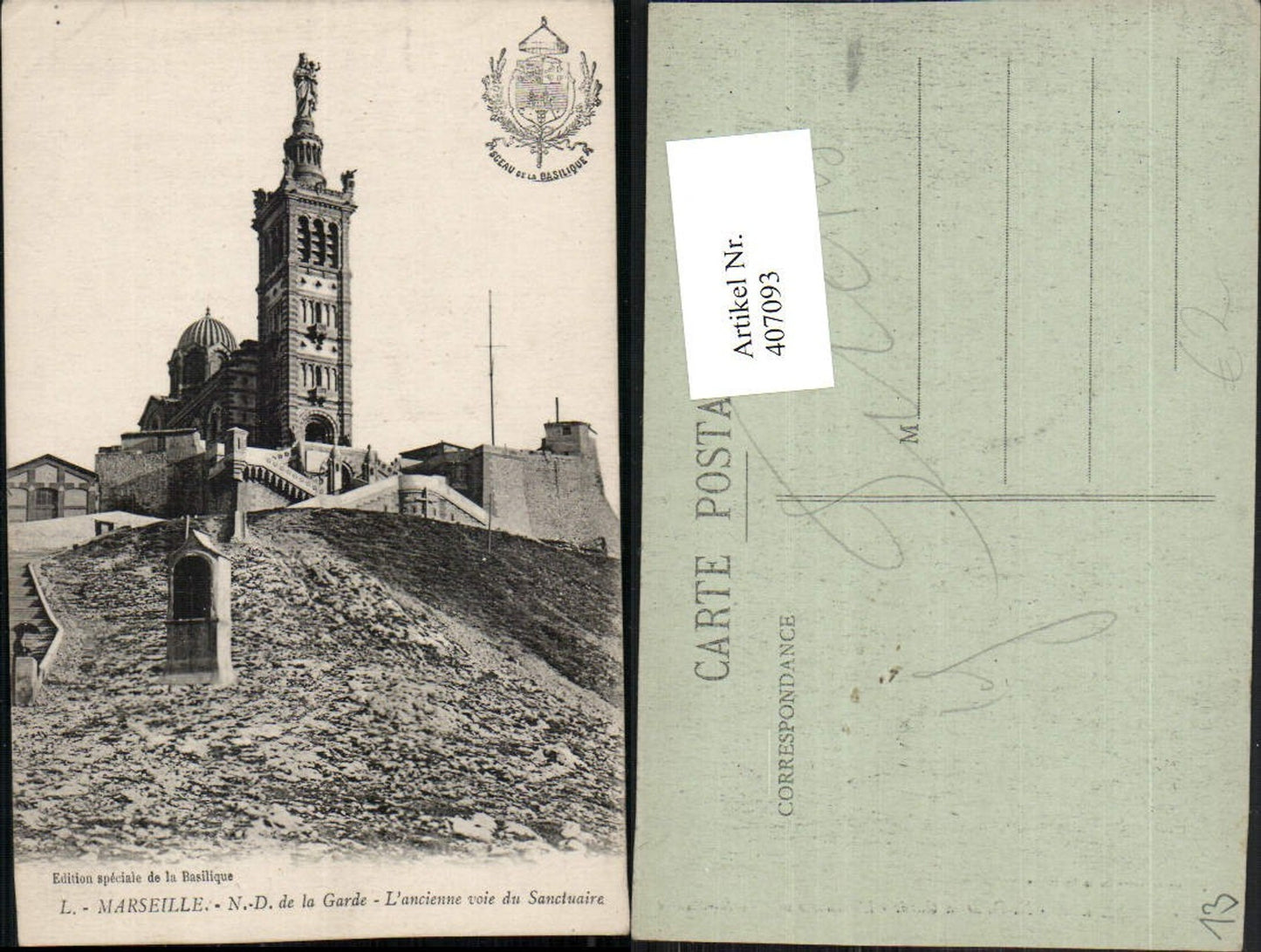 407093,Provence-Alpes-Cote-Azur Bouches-de-Rhone Marseille Notre-Dame de la Garde Kirche