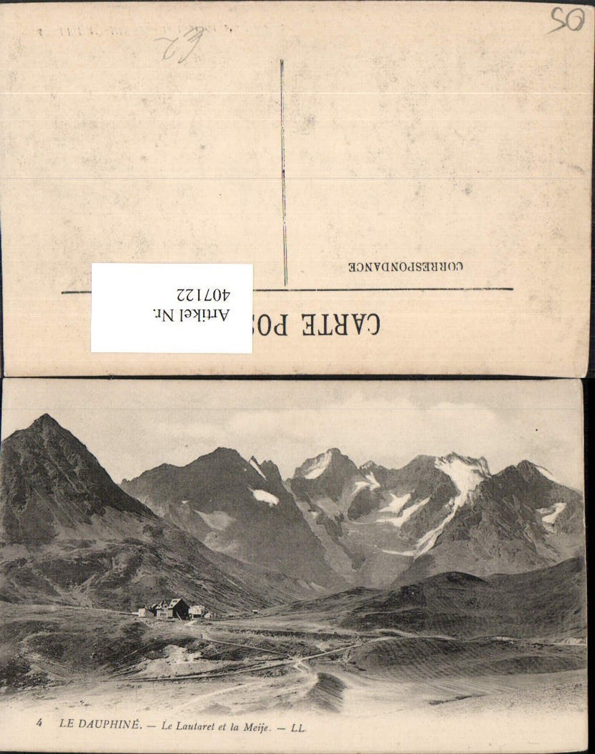 407122,Provence-Alpes-Cote-Azur Hautes-Alpes Le Lautaret et la Meije Bergkulisse