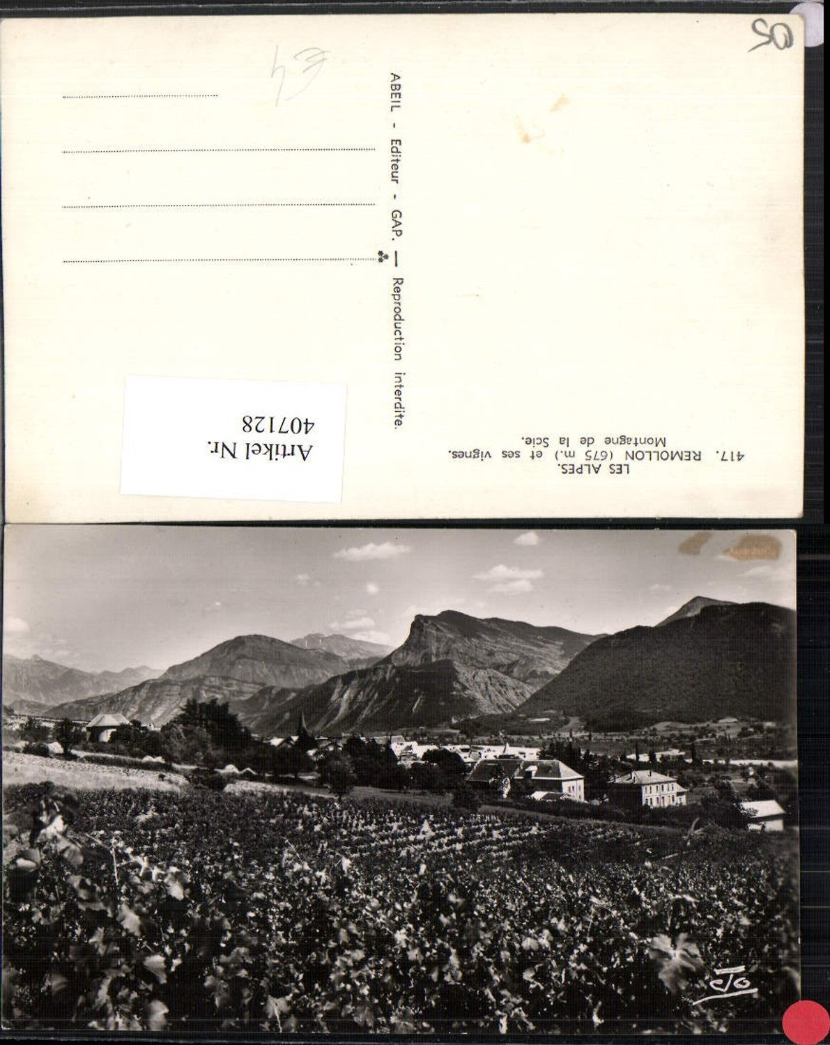 407128,Provence-Alpes-Cote-Azur Hautes-Alpes Remollon Montagne de la Scie Bergkulisse