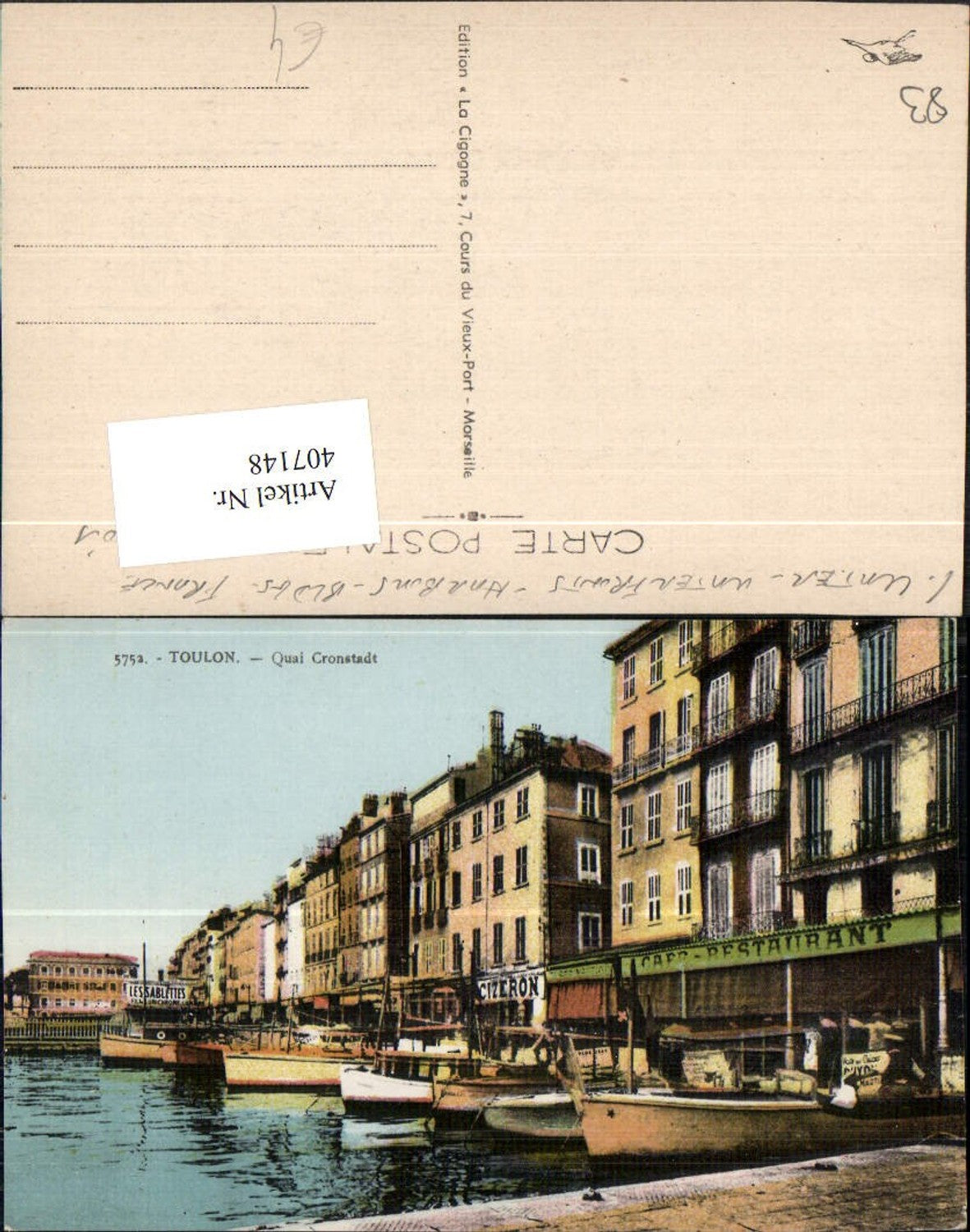 407148,Provence-Alpes-Cote-Azur Var Toulon Quai Cronstadt Boote