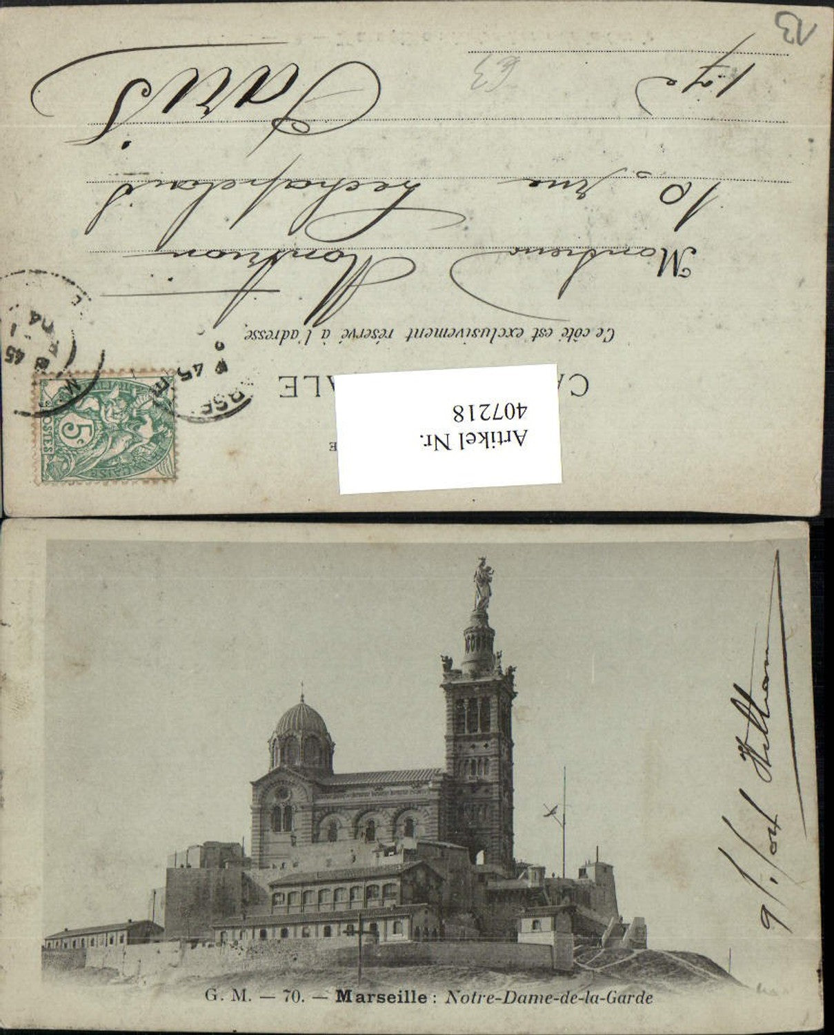 407218,Provence-Alpes-Cote-Azur Bouches-de-Rhone Marseille Notre-Dame de la Garde Kirche