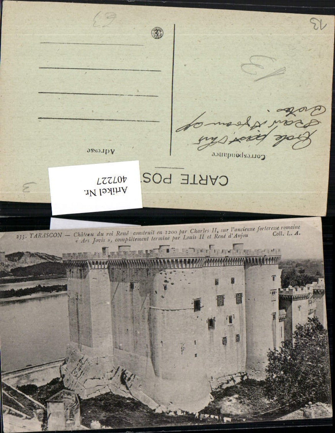 407227,Provence-Alpes-Cote-Azur Bouches-de-Rhone Tarascon Chateau du roi Rene Schloss Burg