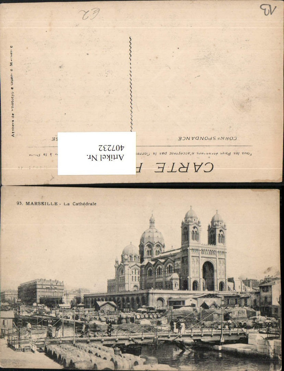 407232,Provence-Alpes-Cote-Azur Bouches-de-Rhone Marseille Cathedrale Kirche