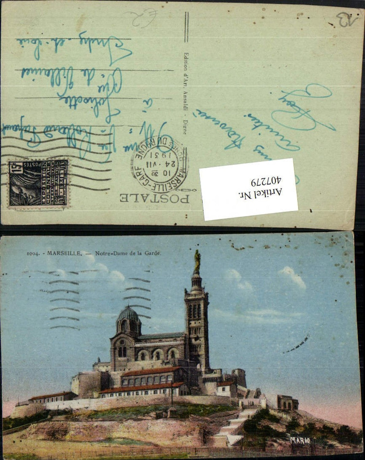 407279,Provence-Alpes-Cote-Azur Bouches-de-Rhone Marseille Notre-Dame de la Garde Kirche