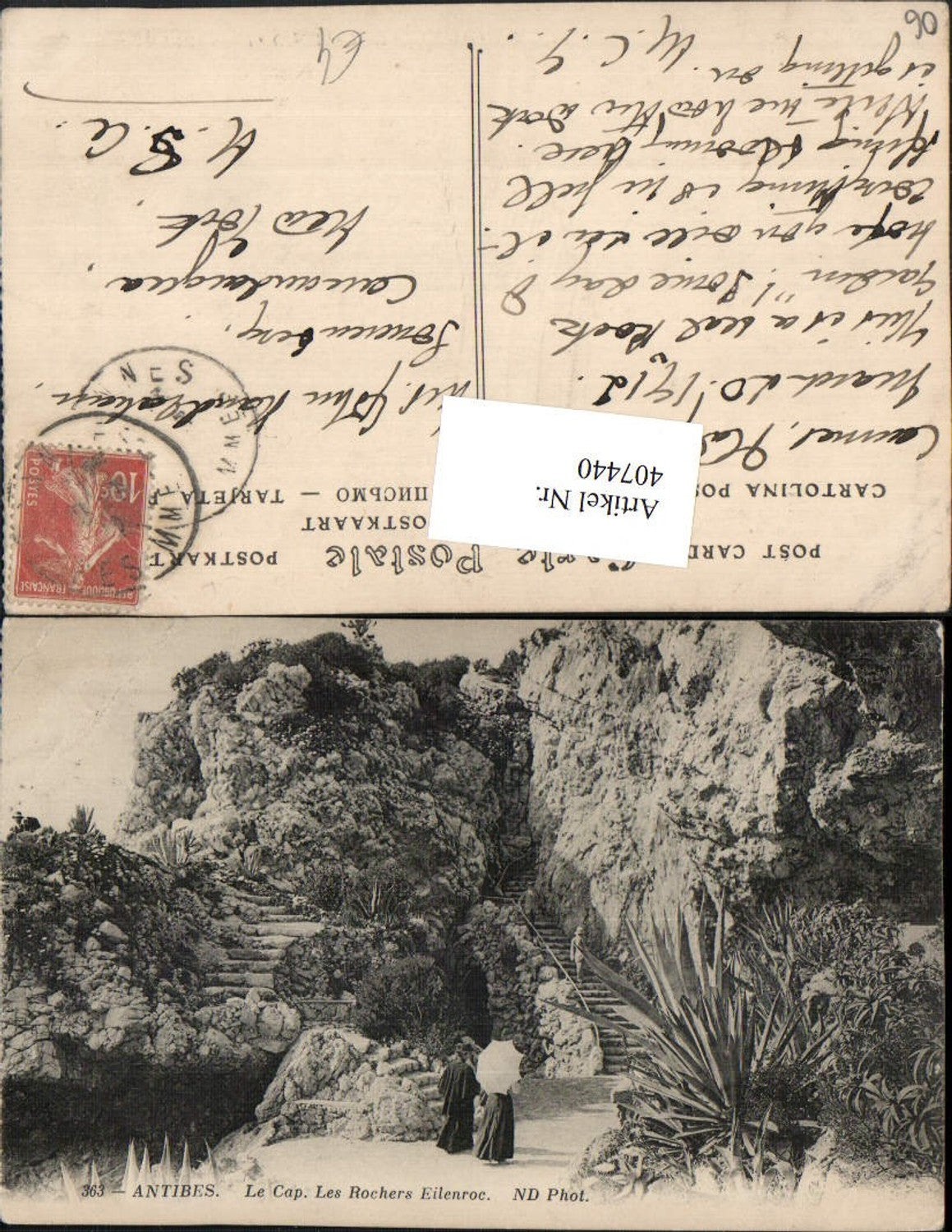 407440,Provence-Alpes-Cote-Azur Alpes-Maritimes Antibes Le Cap Rochers Eilenroc Felsen