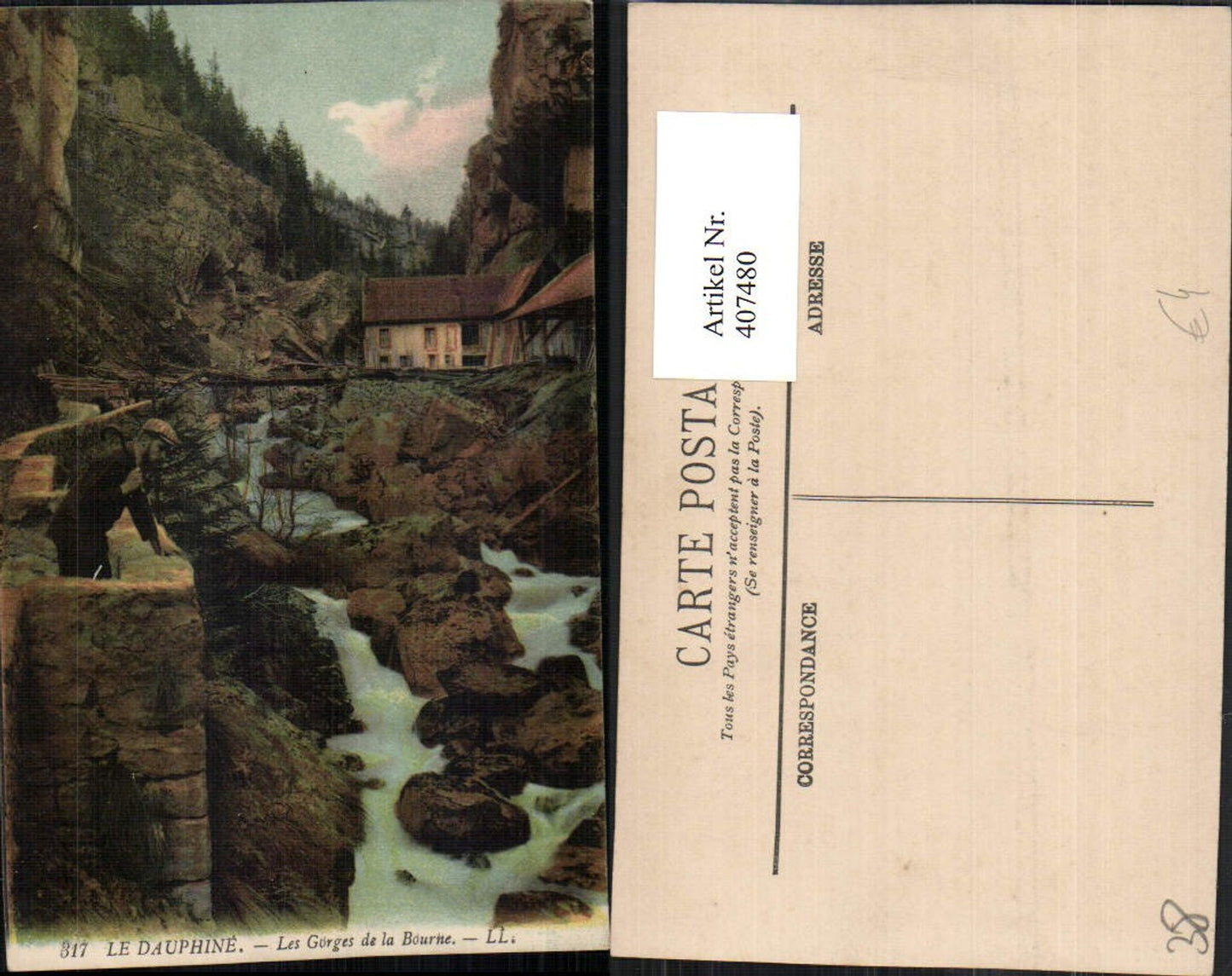 407480,Rhone-Alpes Isere Les Gorges de la Bourne Schlucht