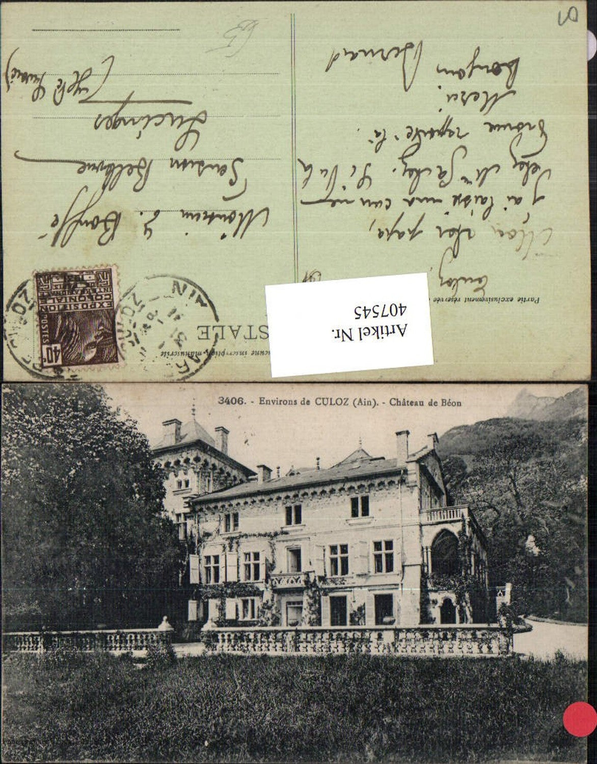 407545,Rhone-Alpes Ain Culoz Chateau de Beon Schloss